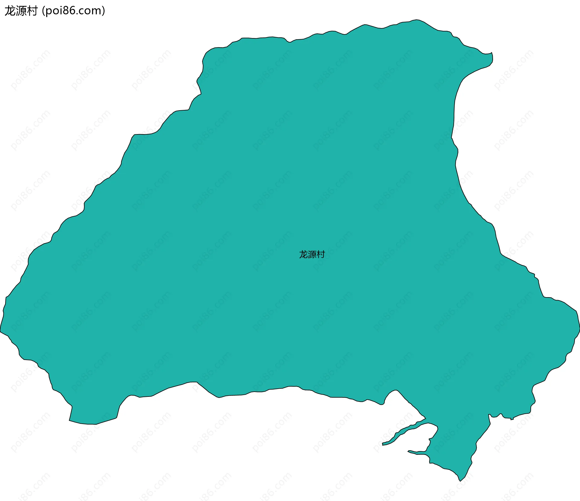 龙源村边界地图