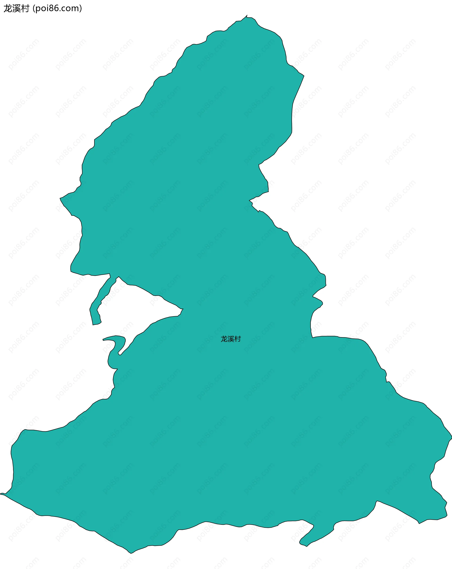 龙溪村边界地图