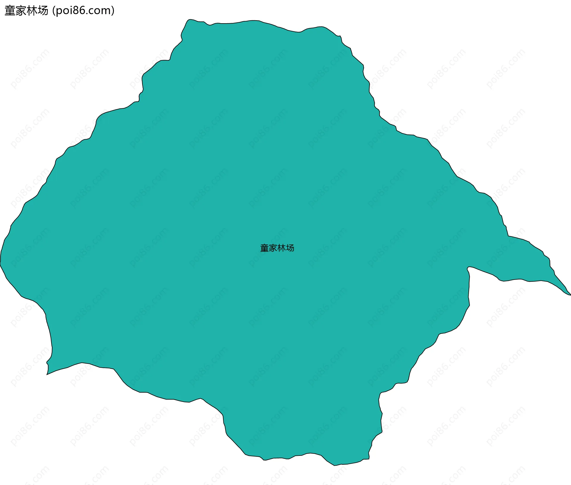 童家林场边界地图