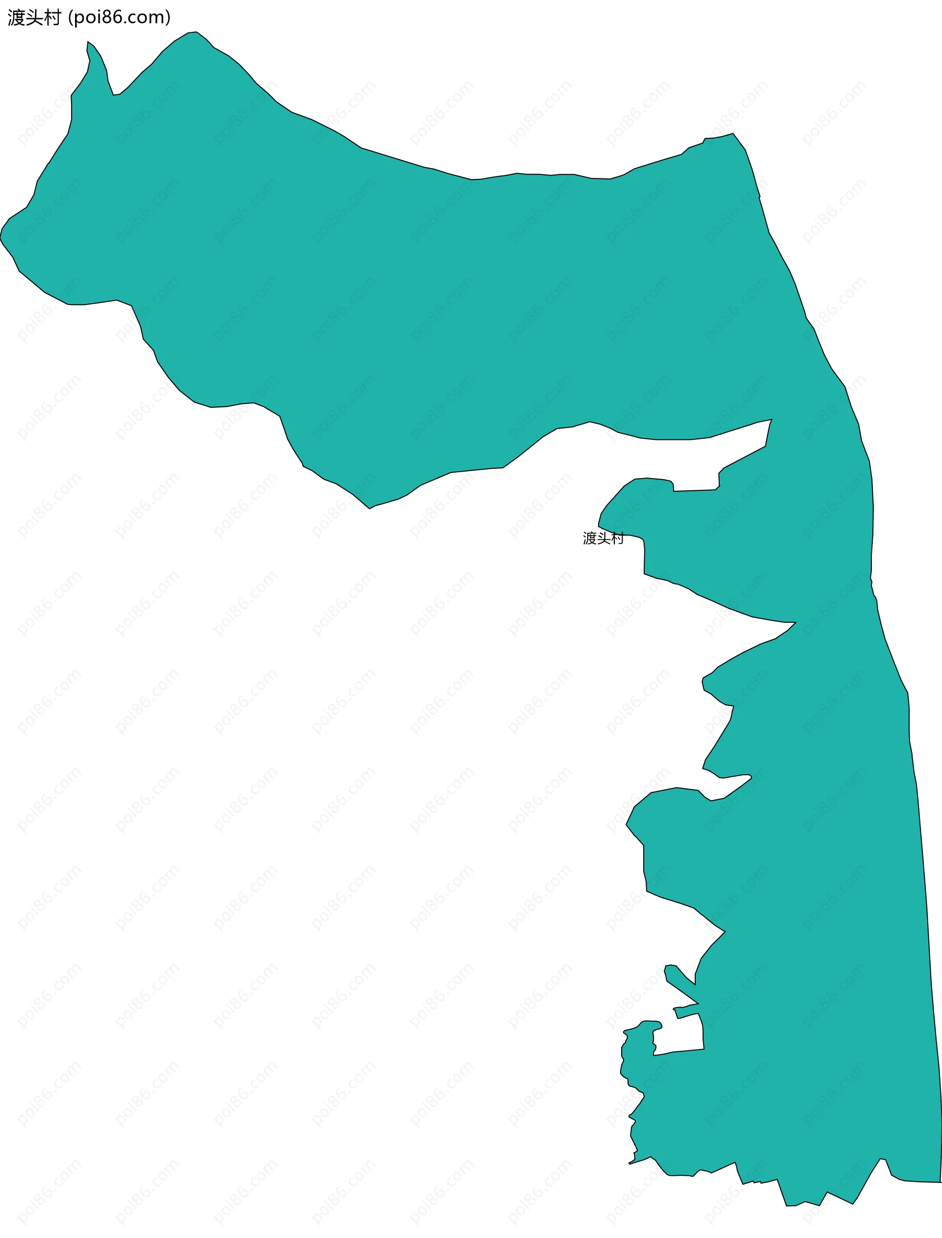 渡头村边界地图
