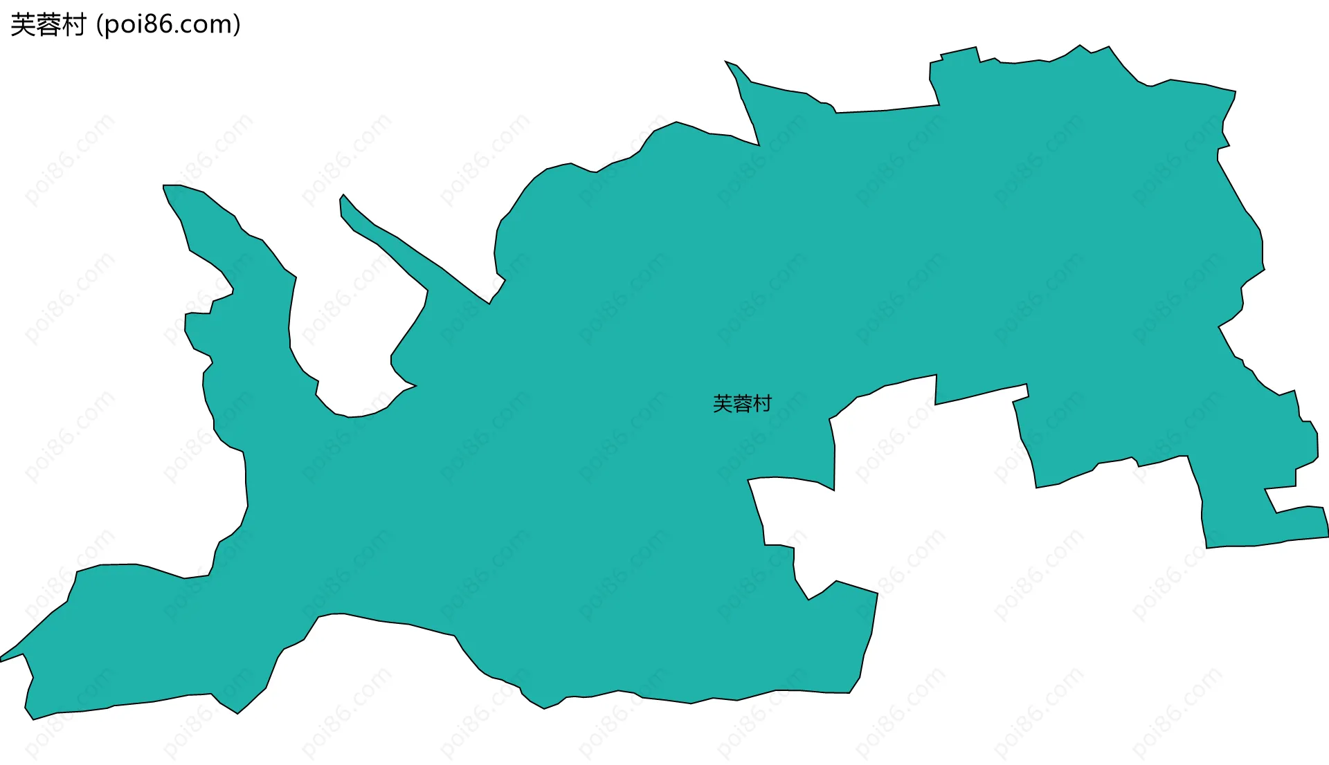 芙蓉村边界地图