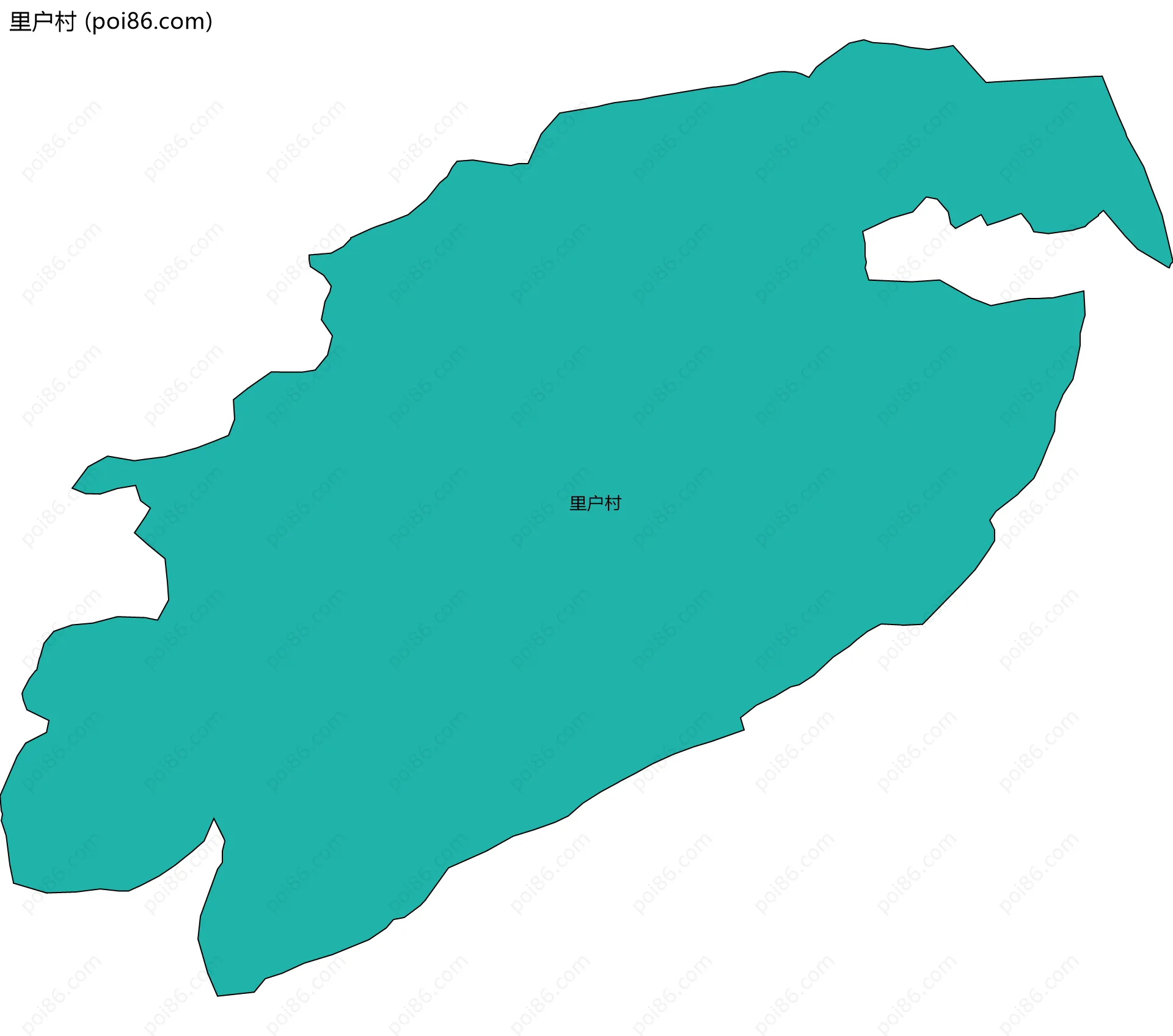 里户村边界地图