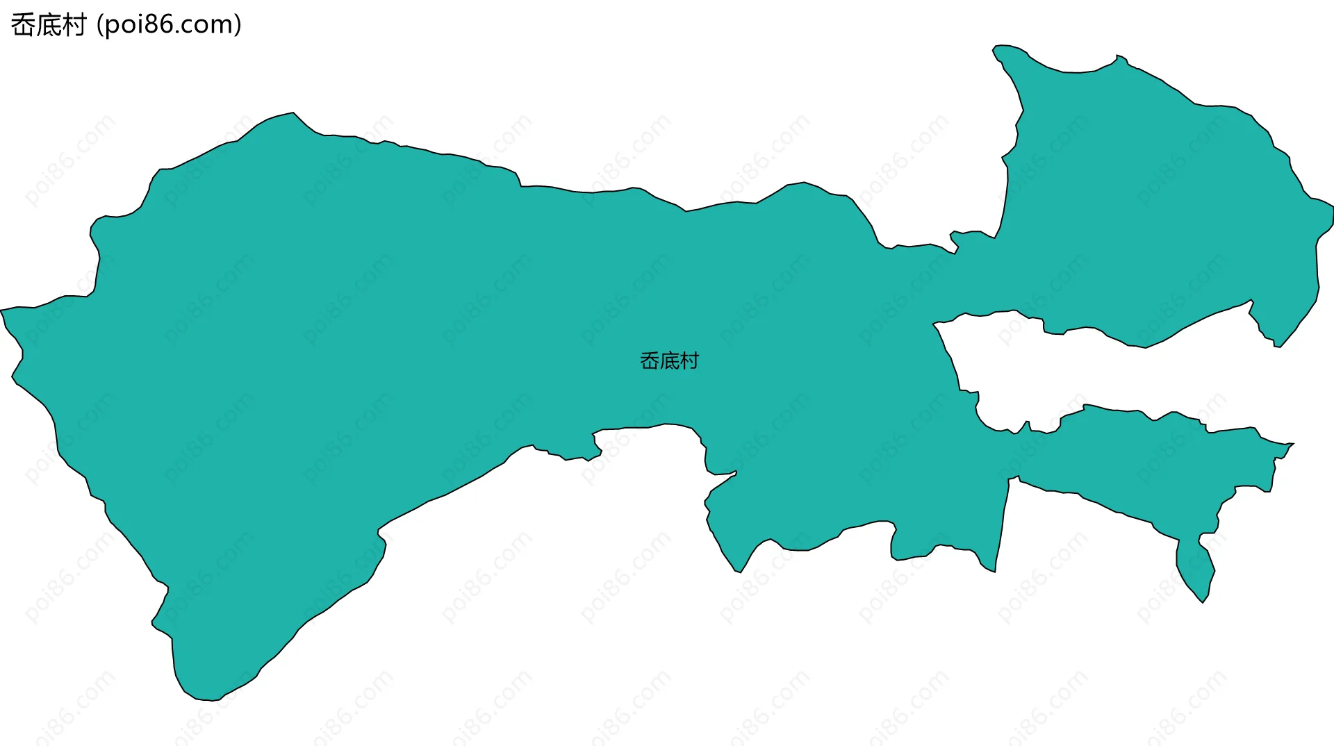 岙底村边界地图