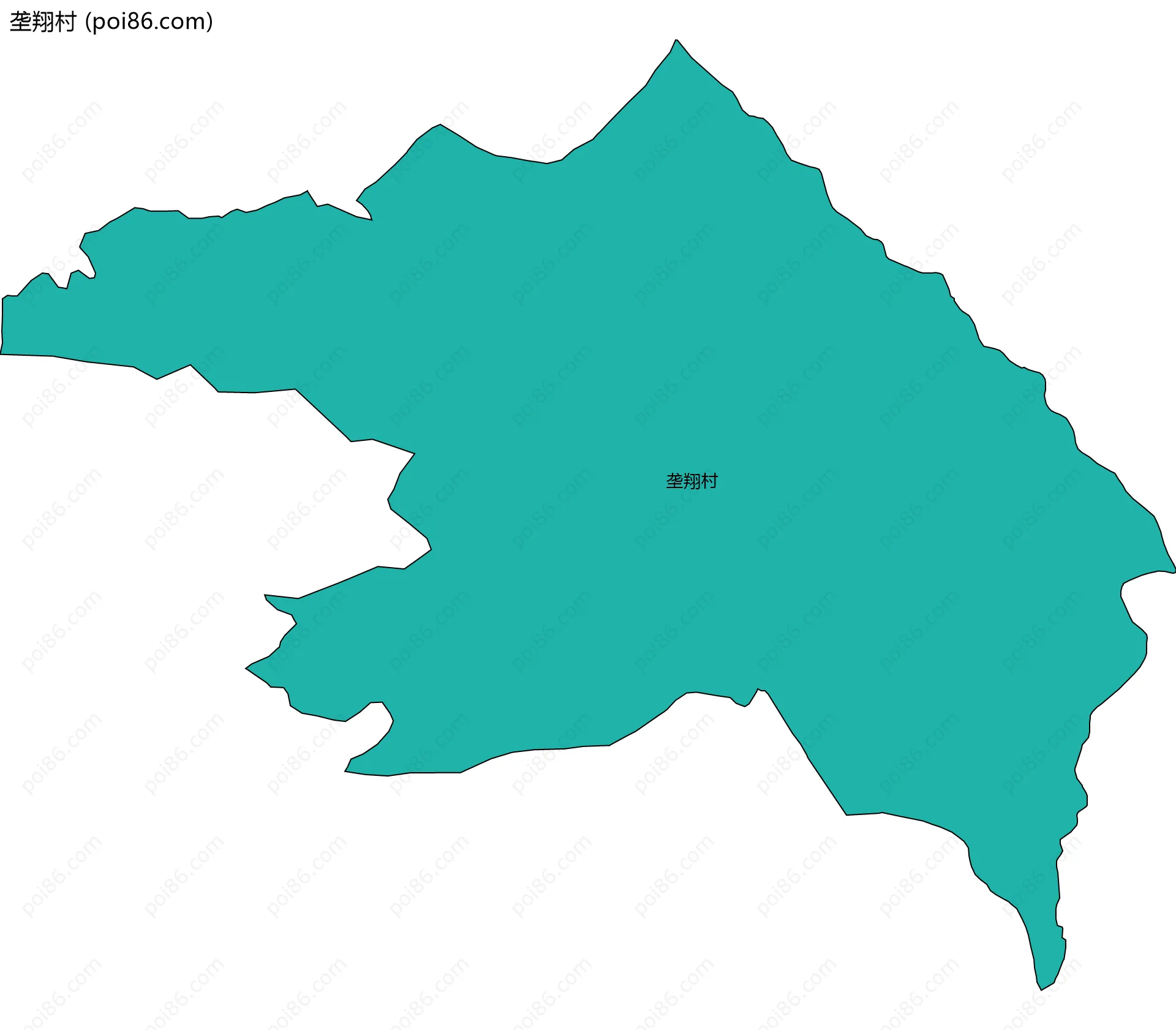 垄翔村边界地图