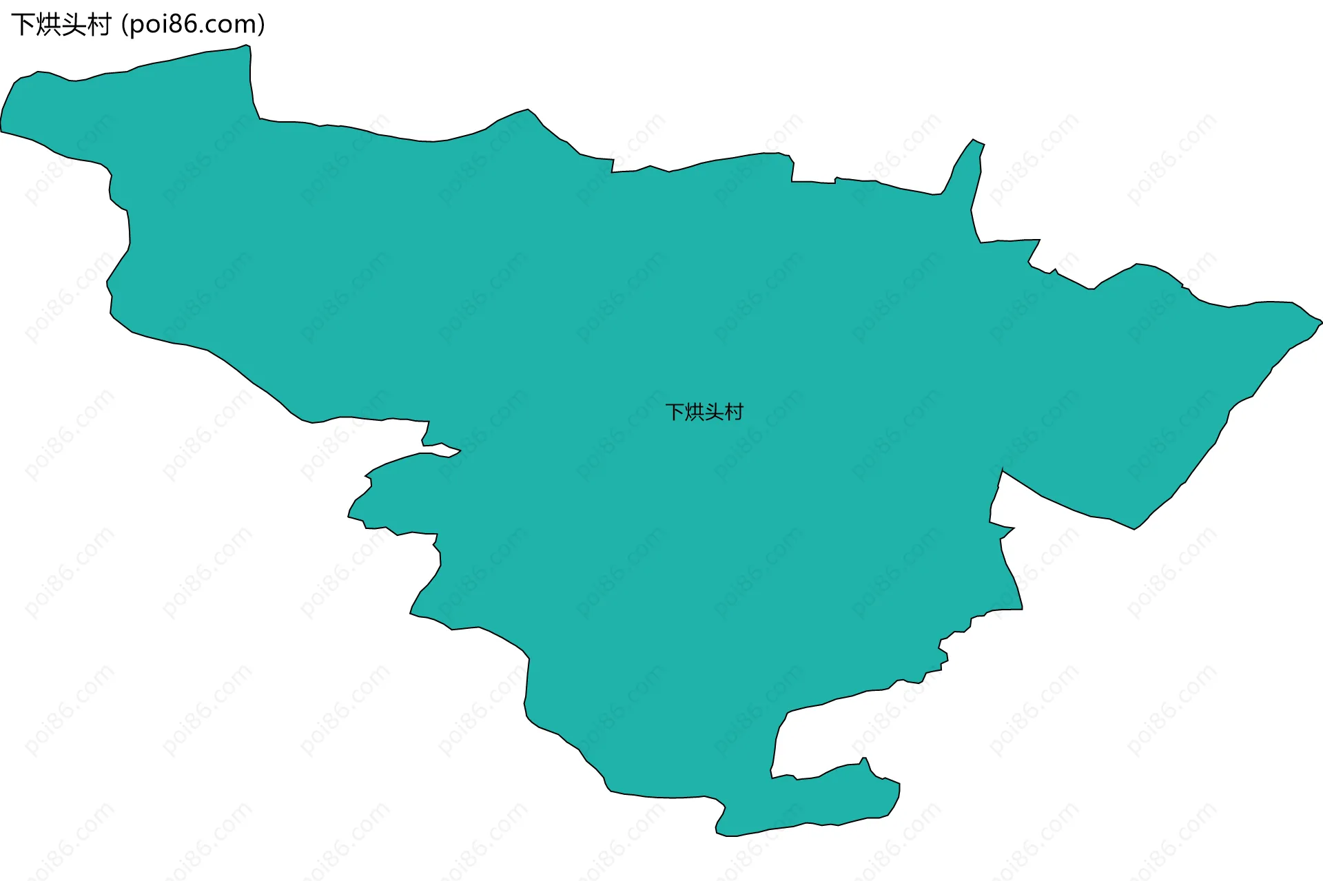 下烘头村边界地图