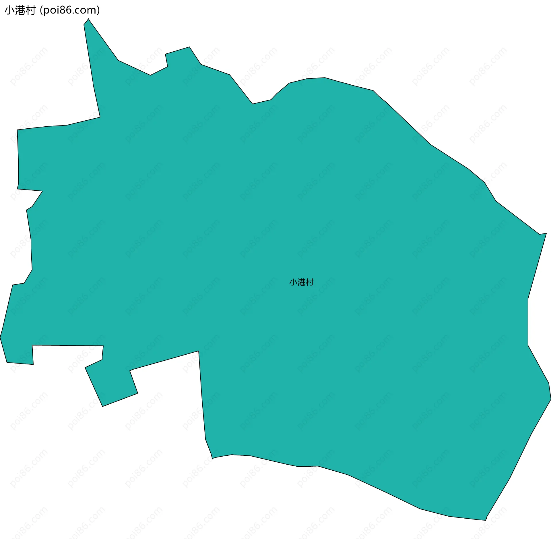 小港村边界地图