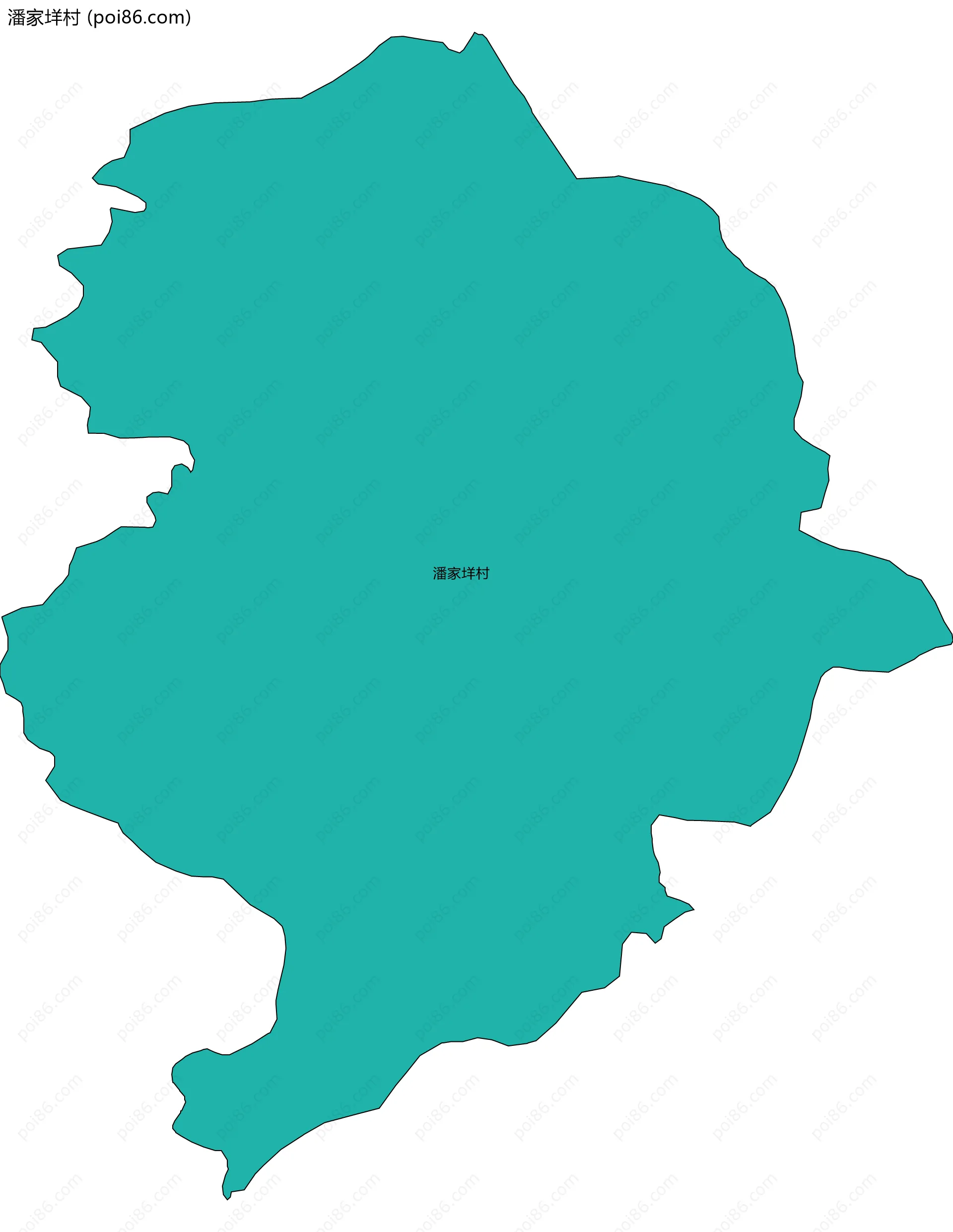 潘家垟村边界地图