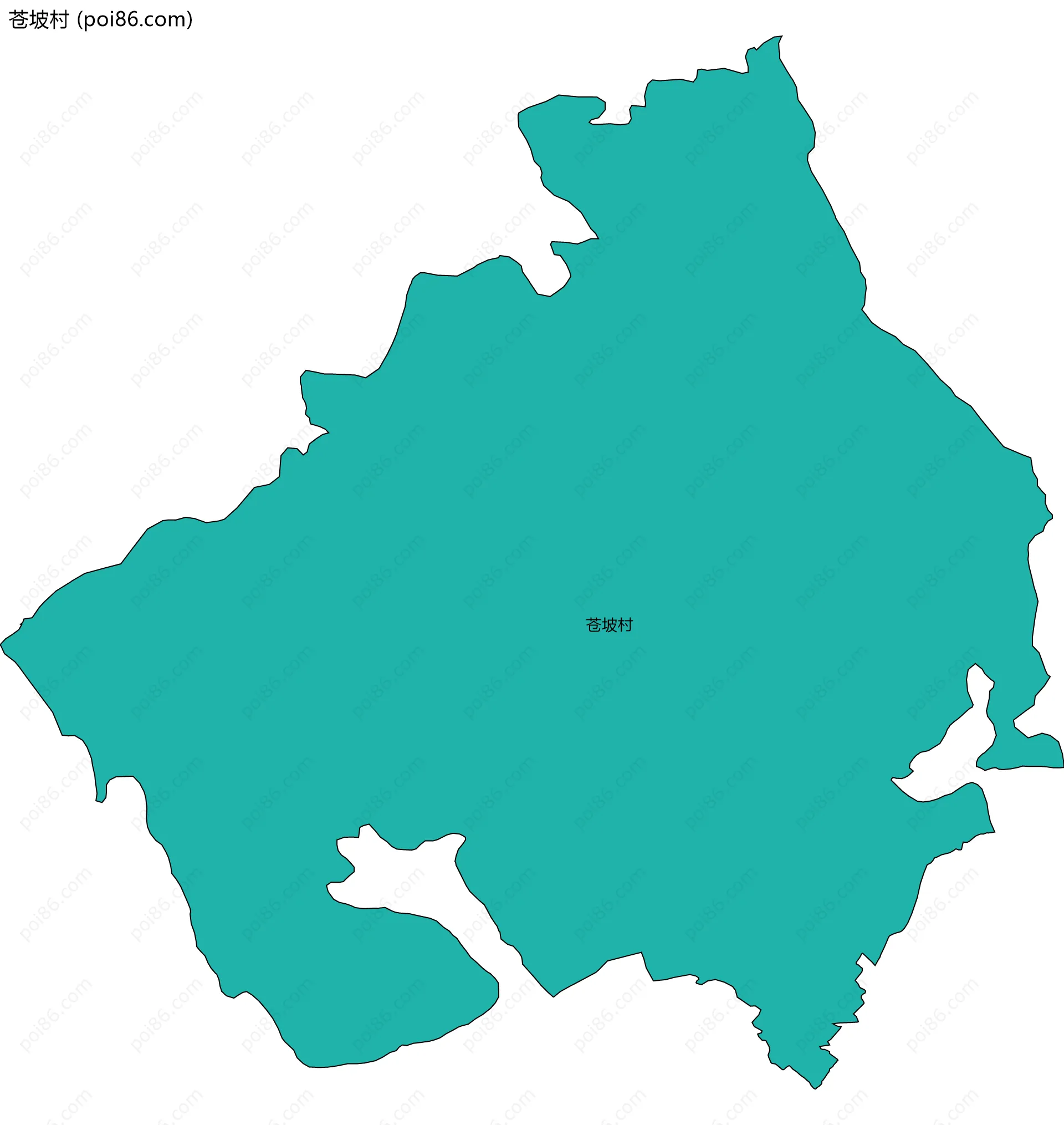 苍坡村边界地图