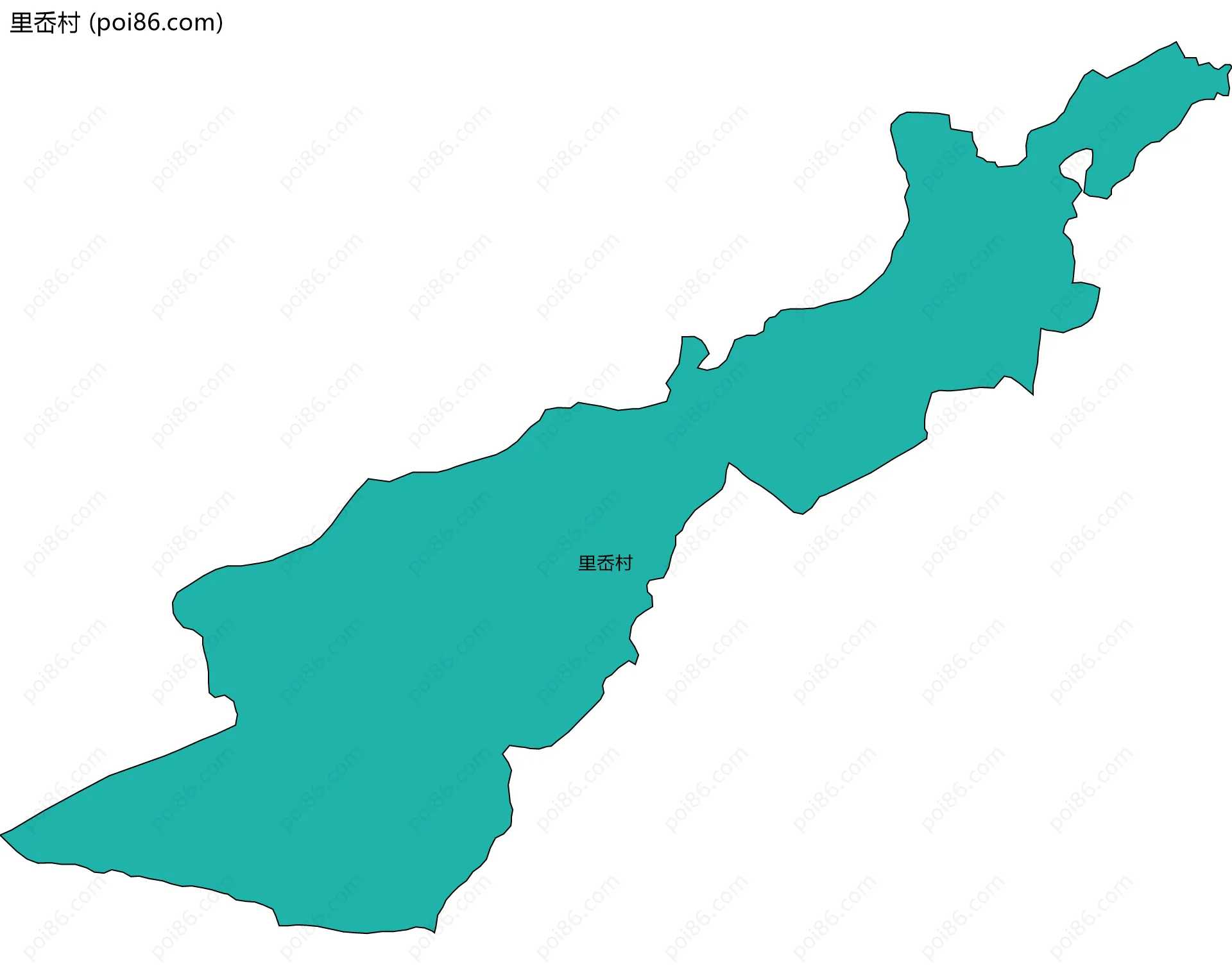 里岙村边界地图