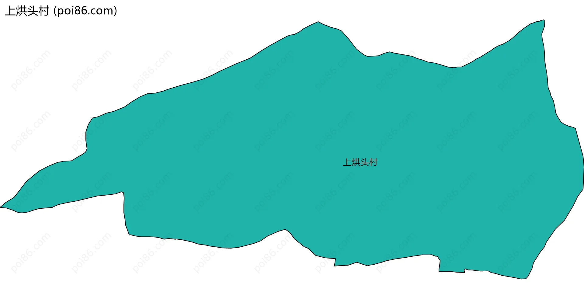 上烘头村边界地图