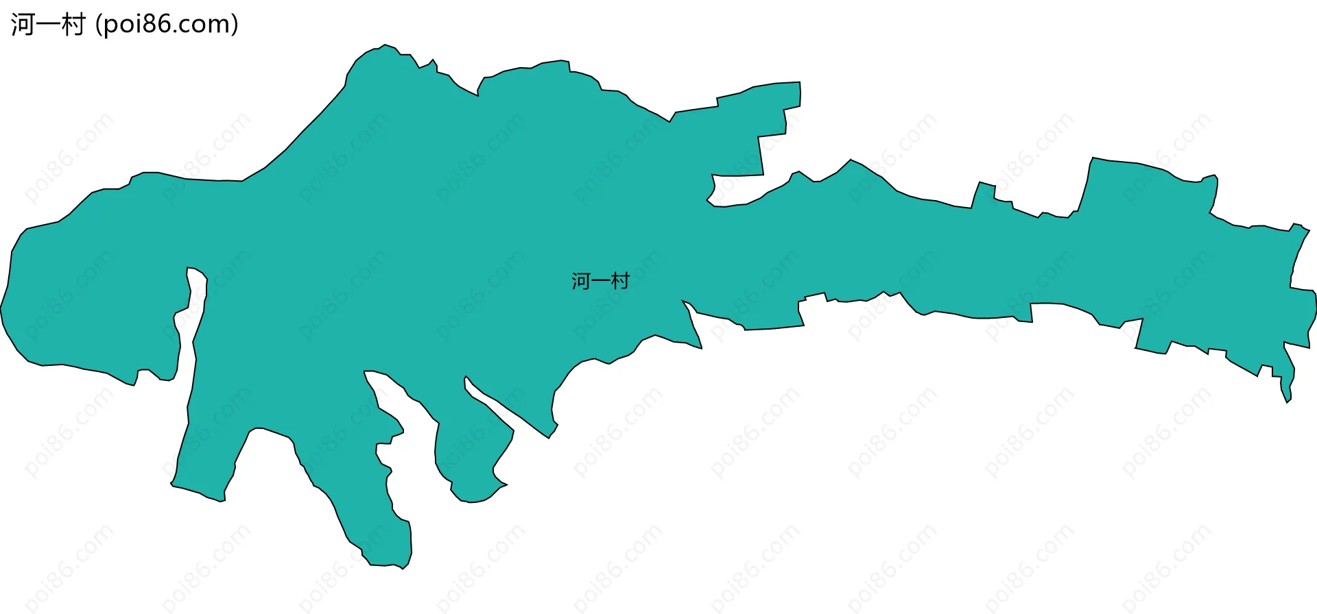 河一村边界地图