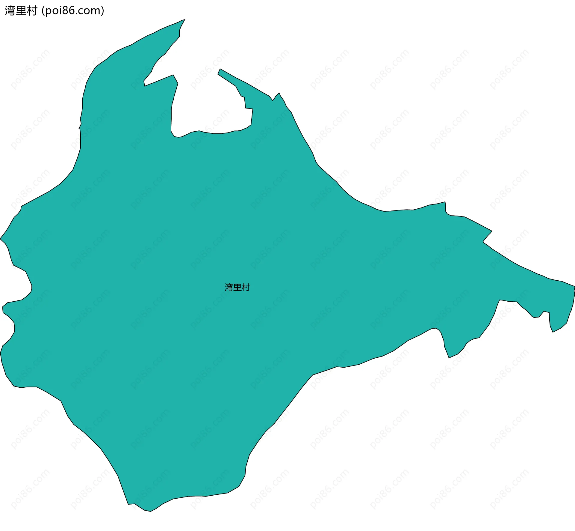 湾里村边界地图