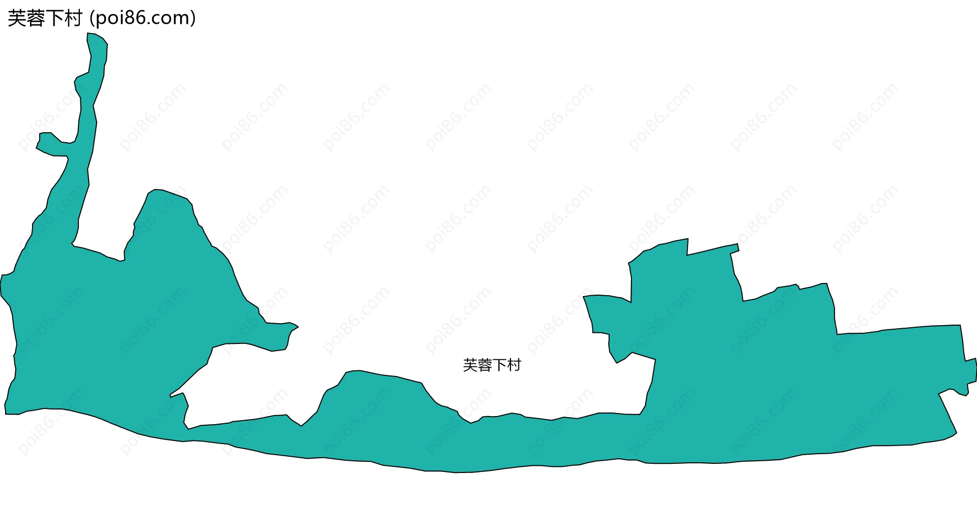 芙蓉下村边界地图