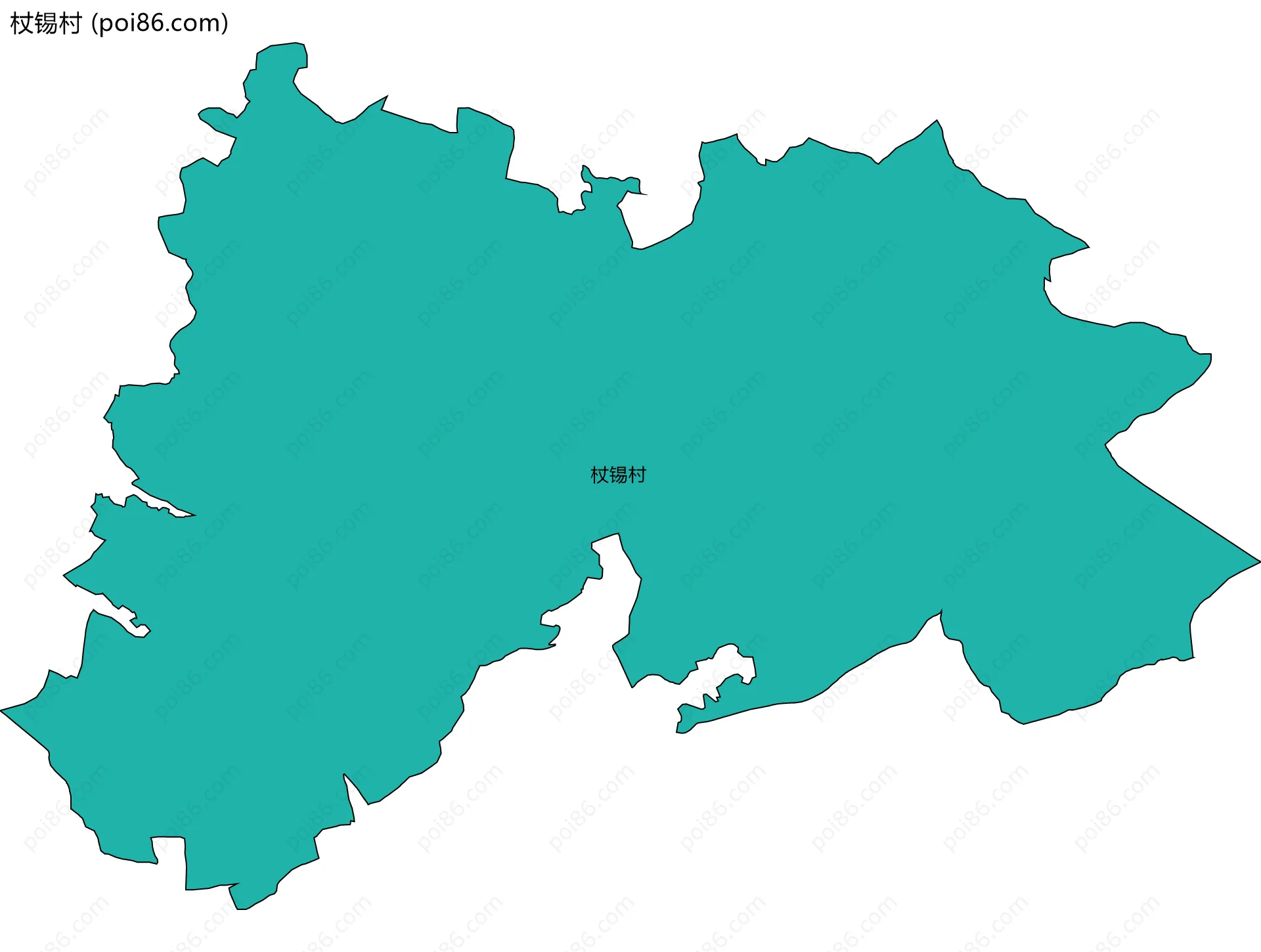 杖锡村边界地图