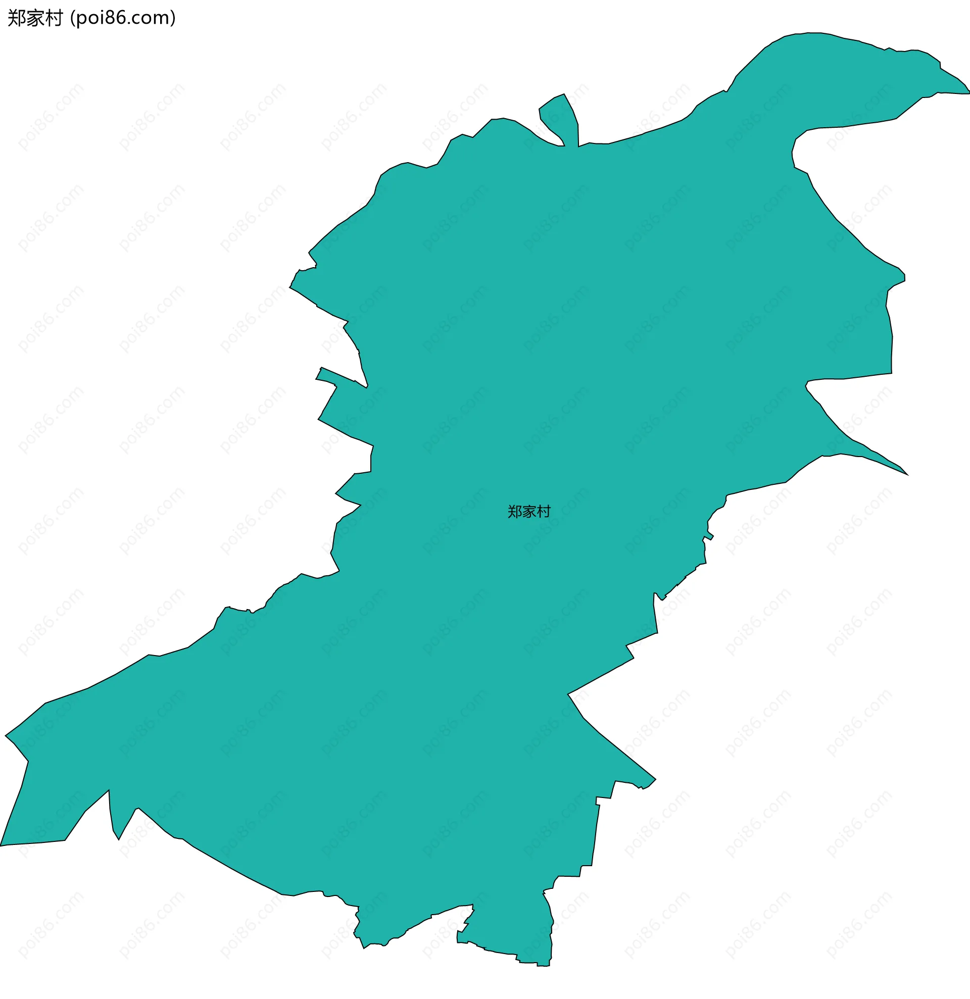 郑家村边界地图