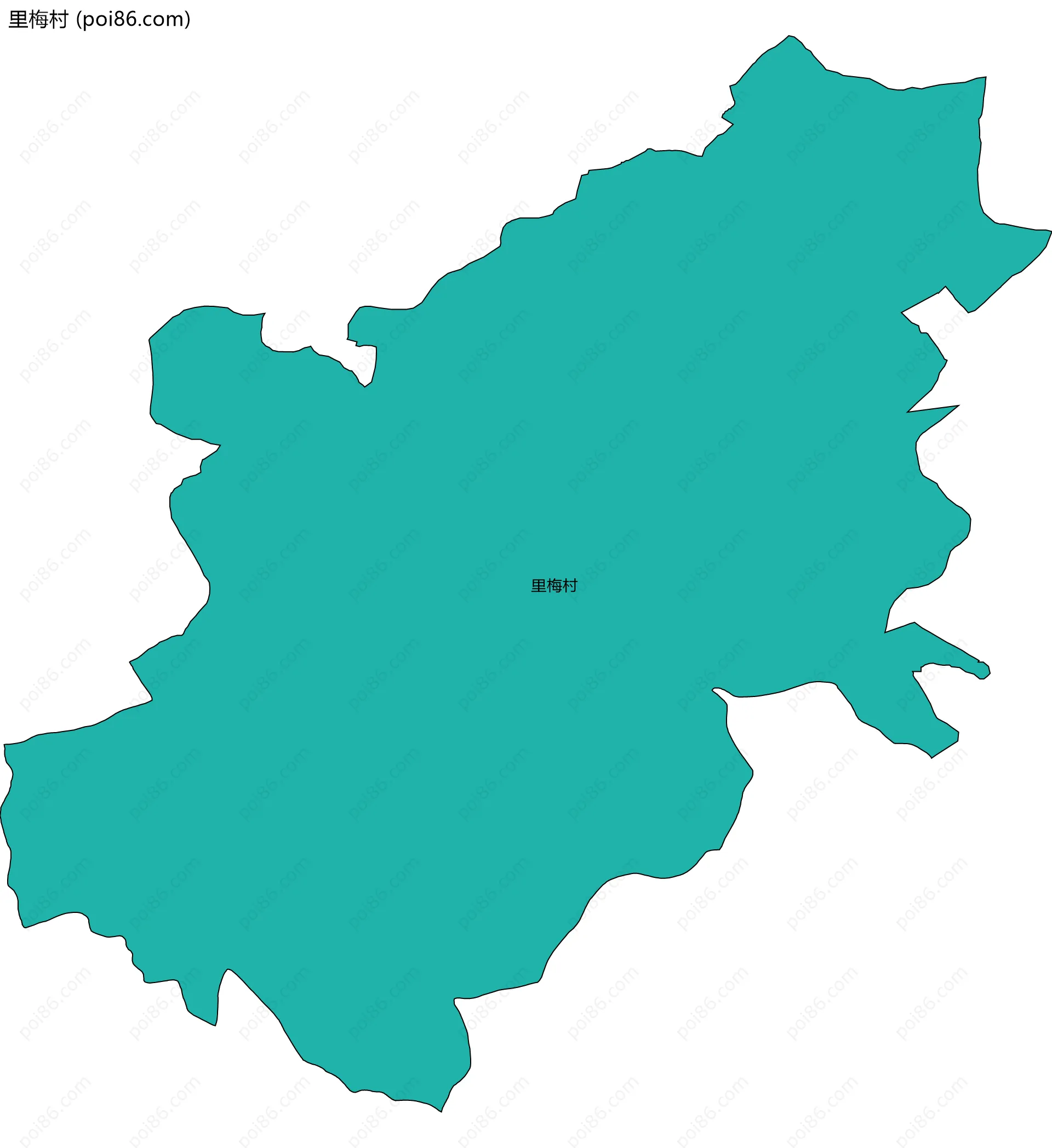 里梅村边界地图