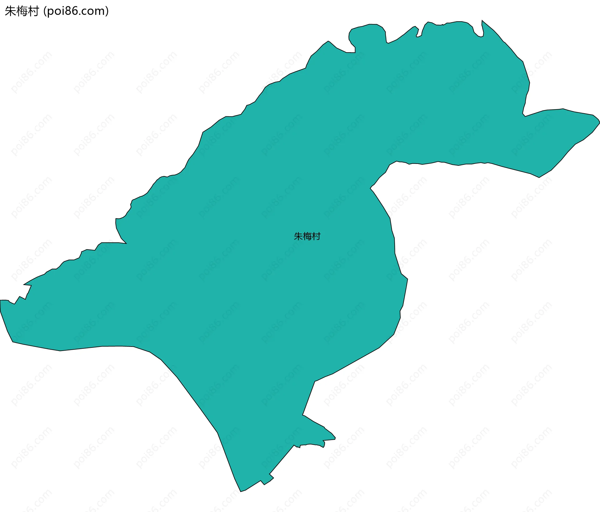 朱梅村边界地图