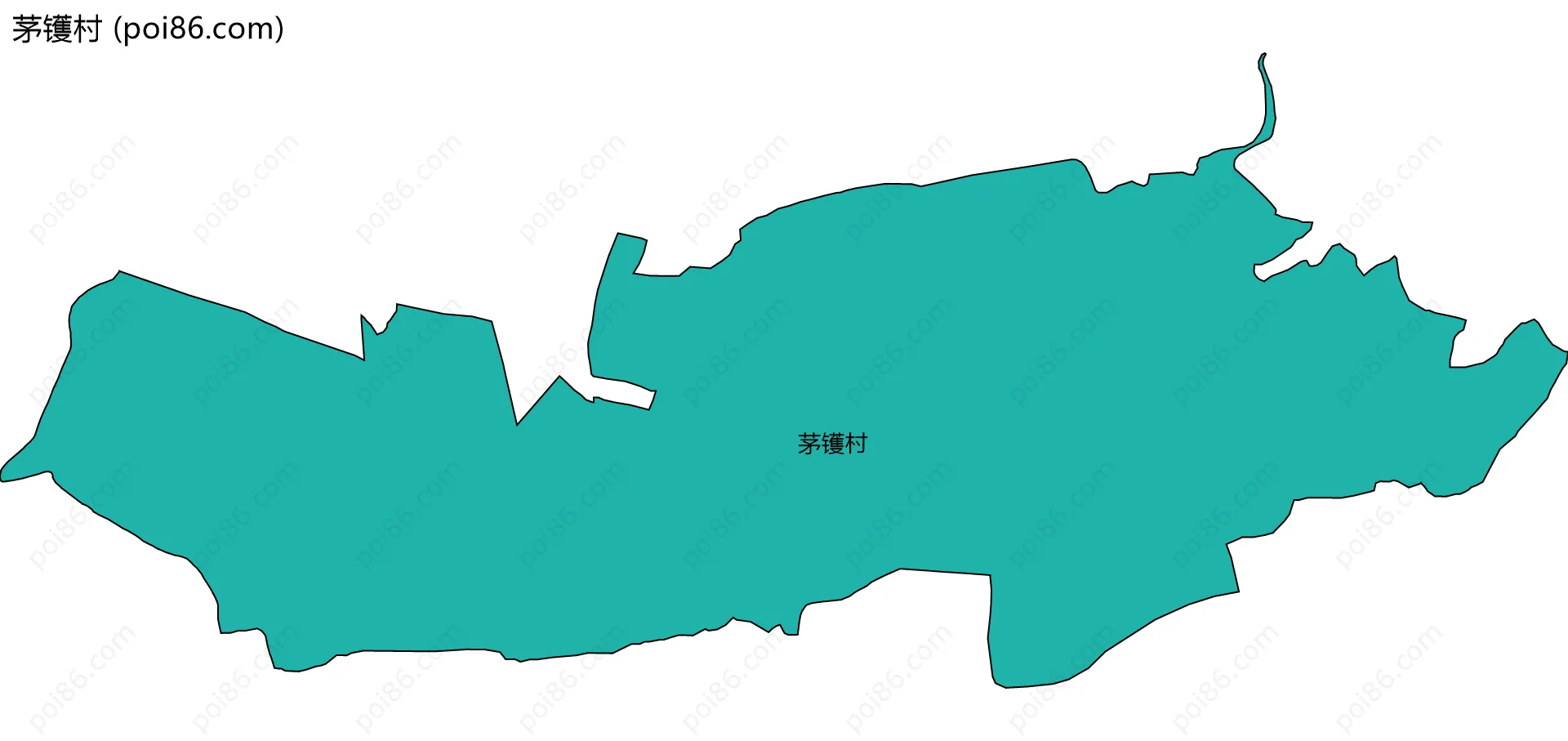 茅镬村边界地图