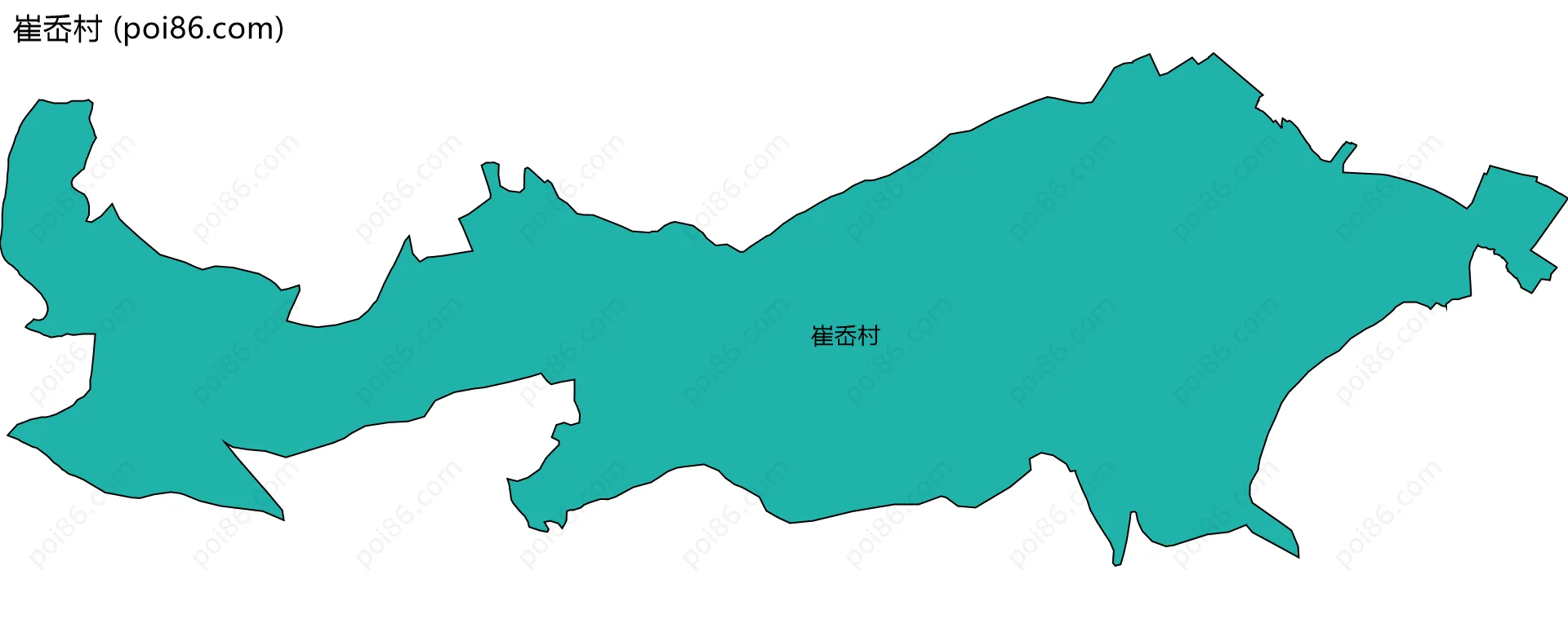 崔岙村边界地图