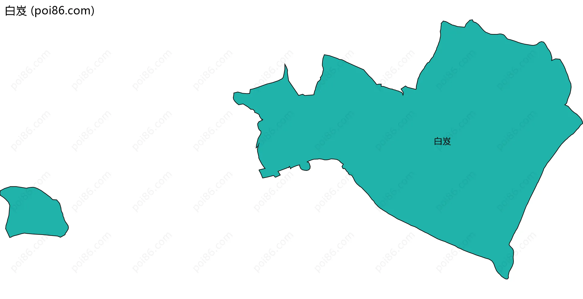 白岌边界地图
