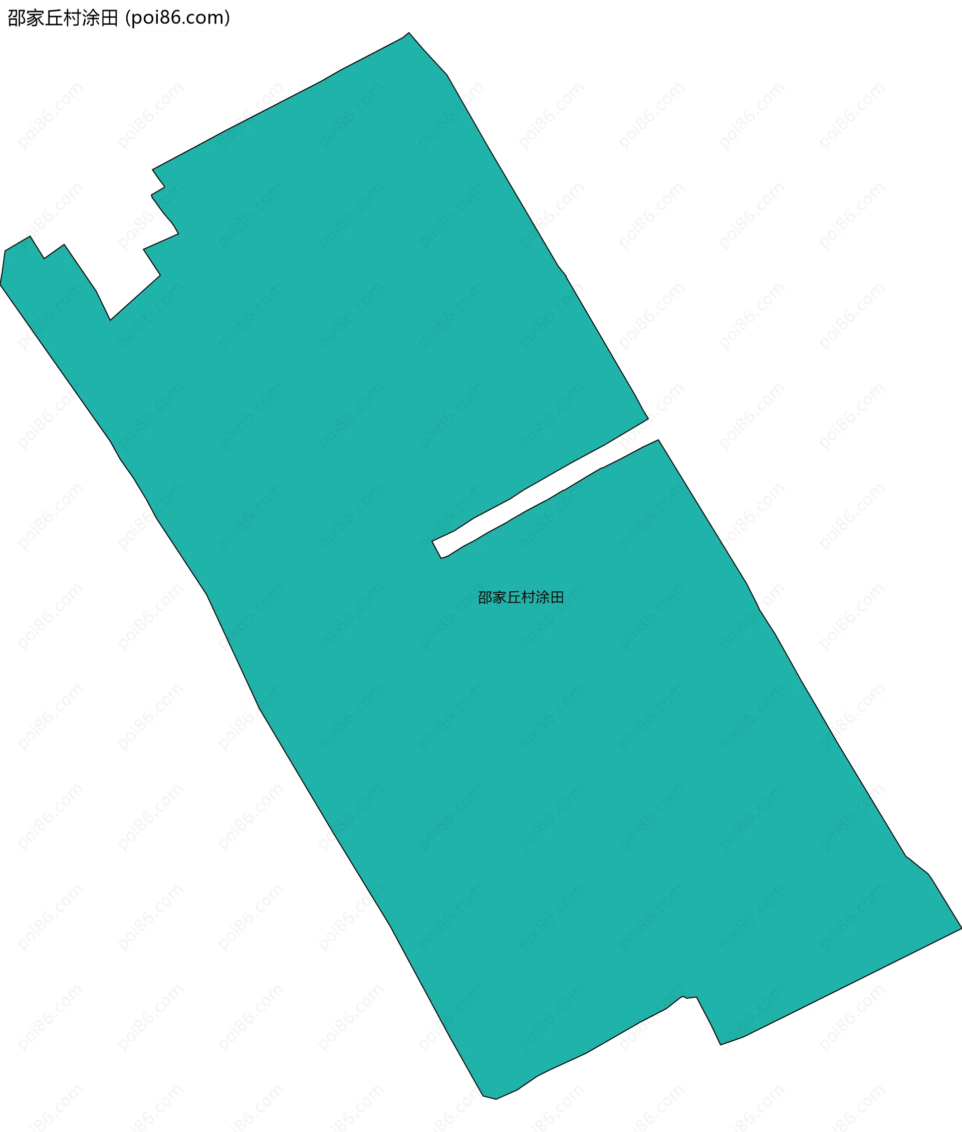 邵家丘村涂田边界地图