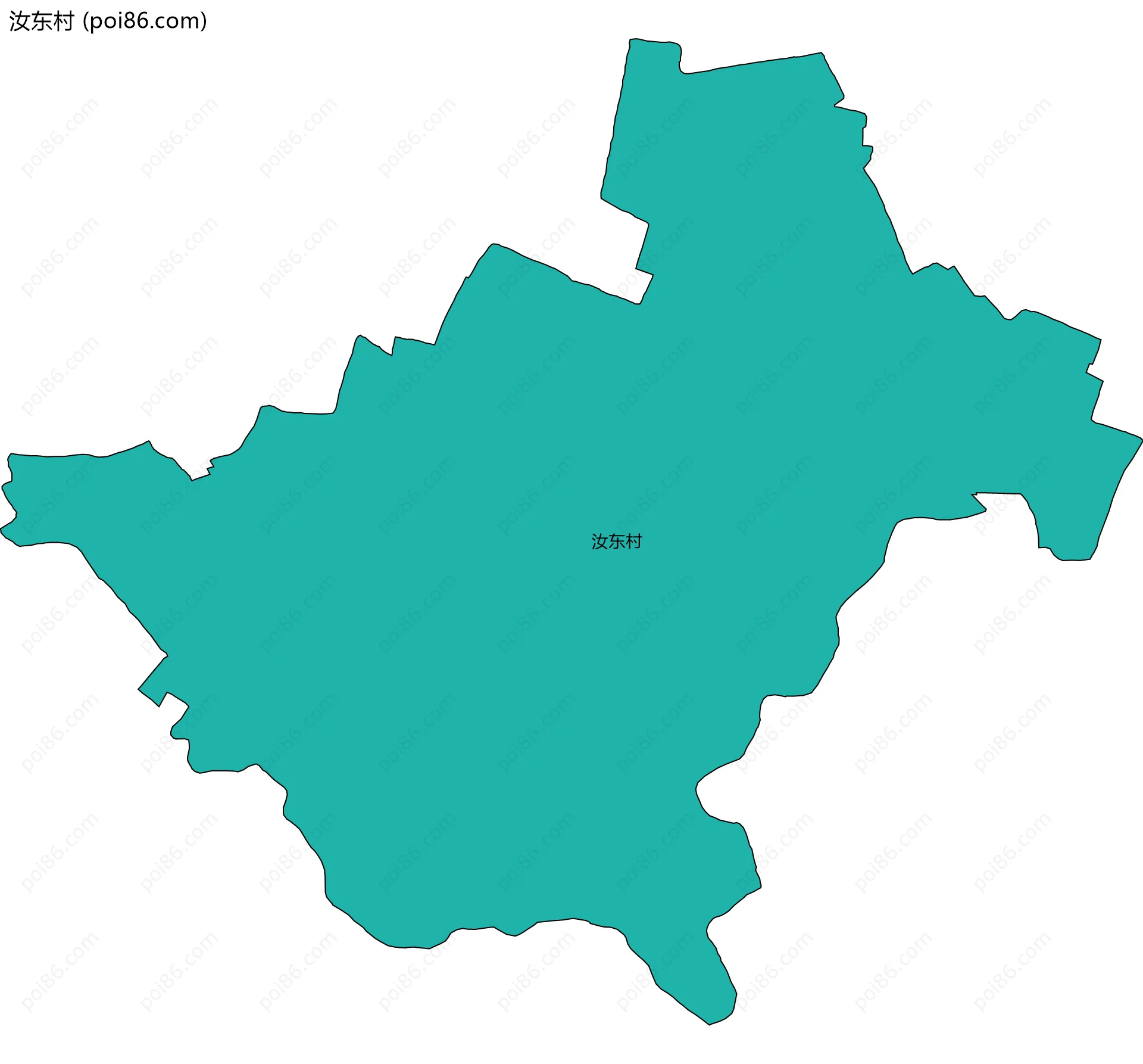 汝东村边界地图