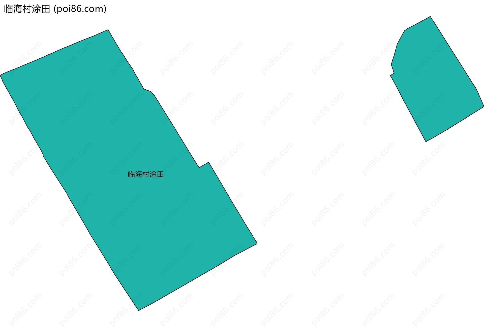 临海村涂田边界地图