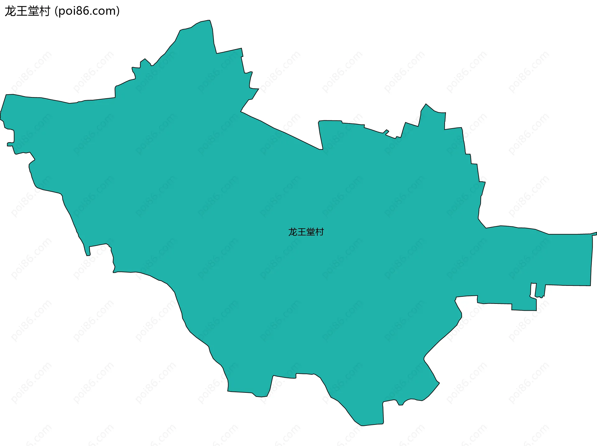 龙王堂村边界地图