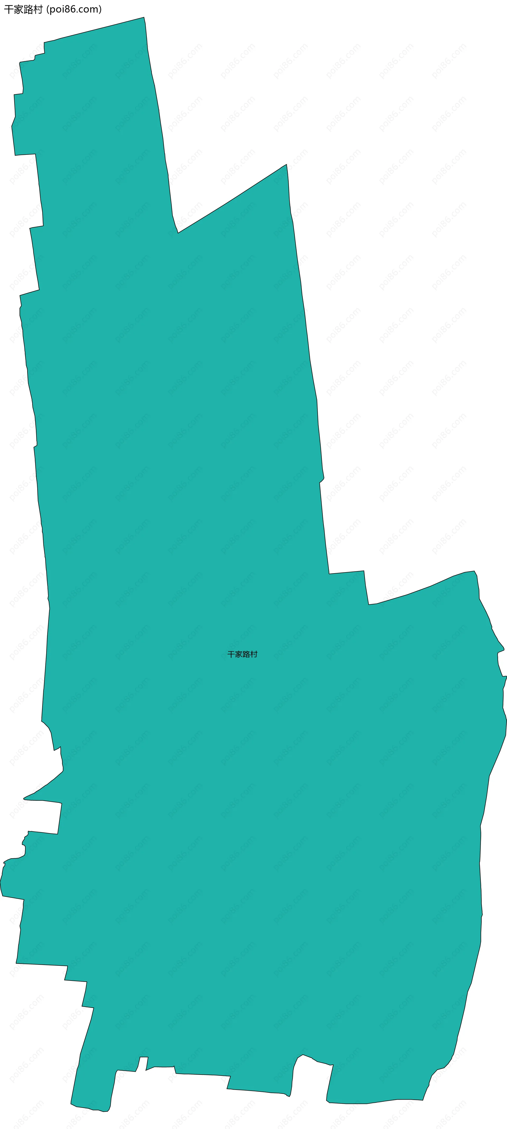 干家路村边界地图