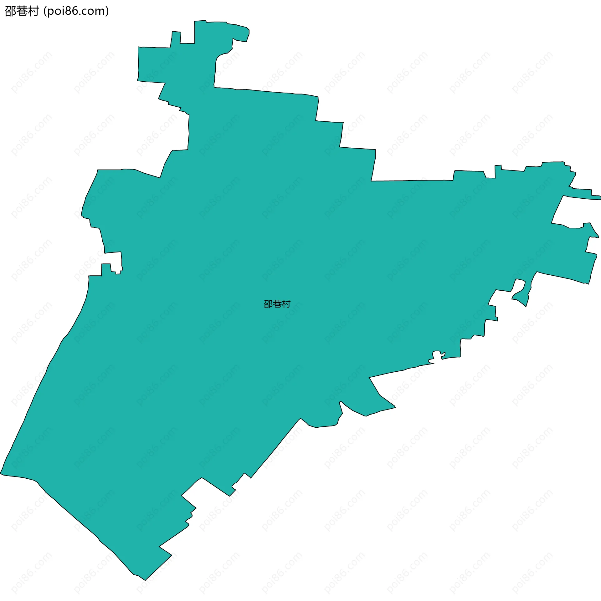 邵巷村边界地图