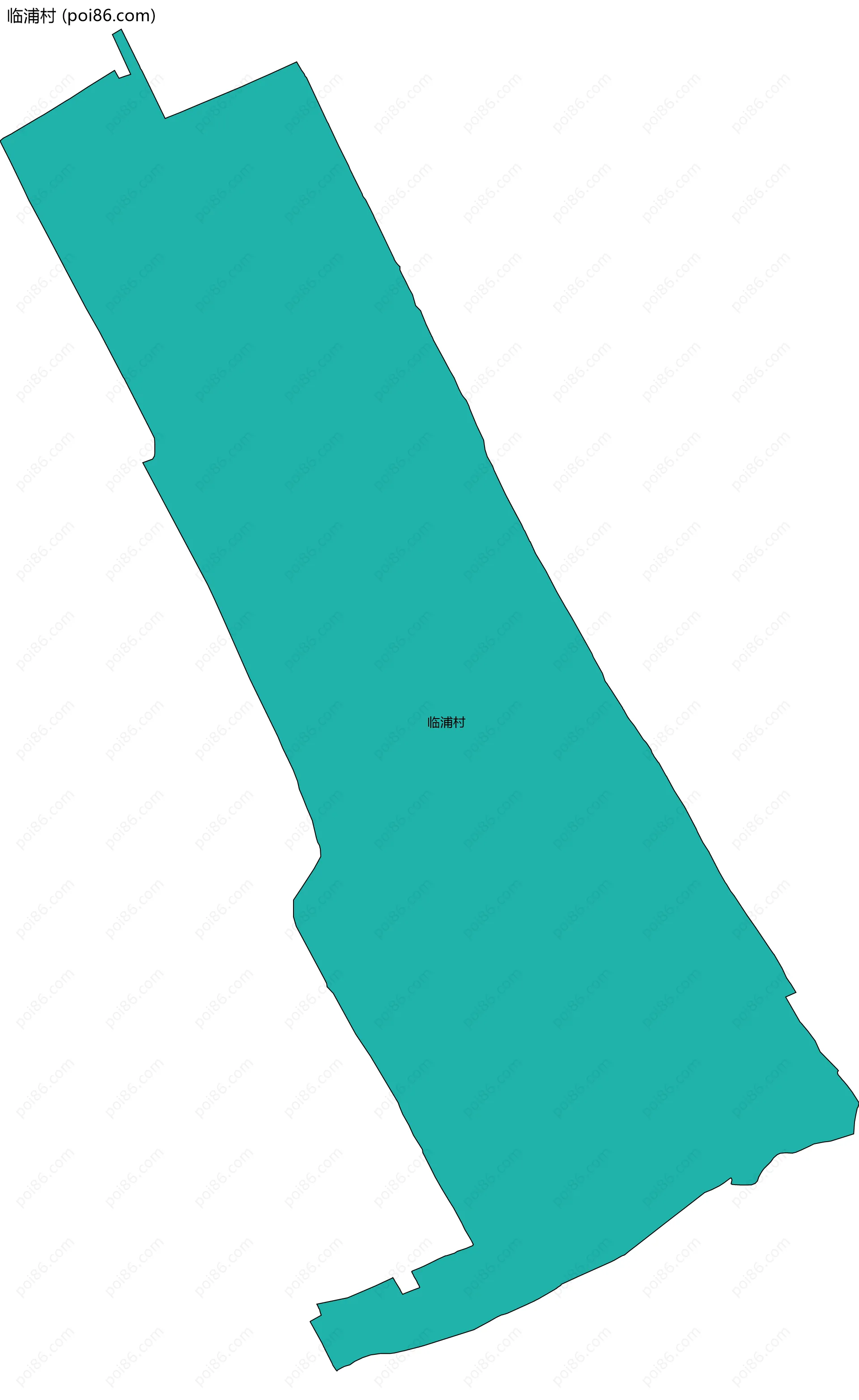 临浦村边界地图