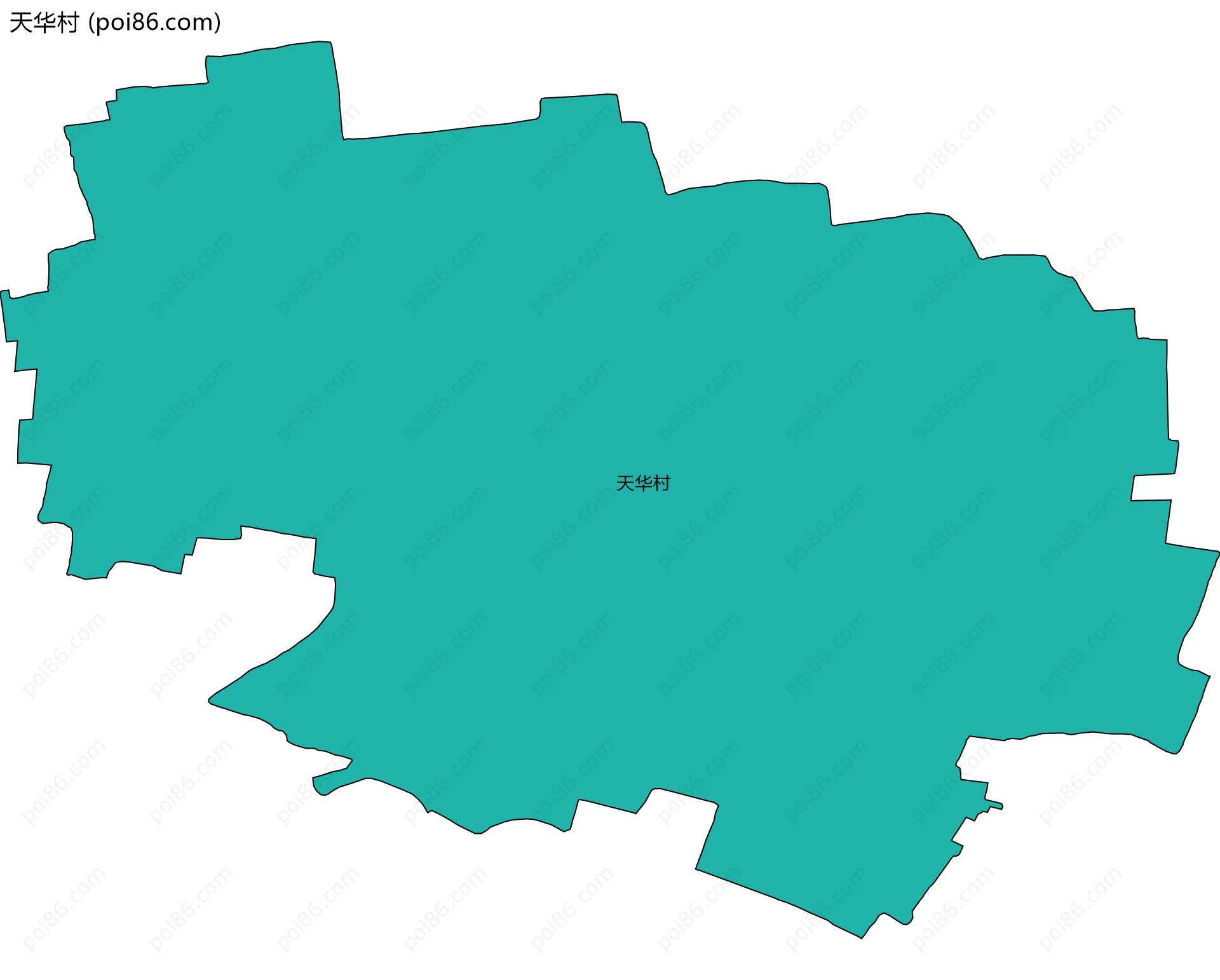 天华村边界地图