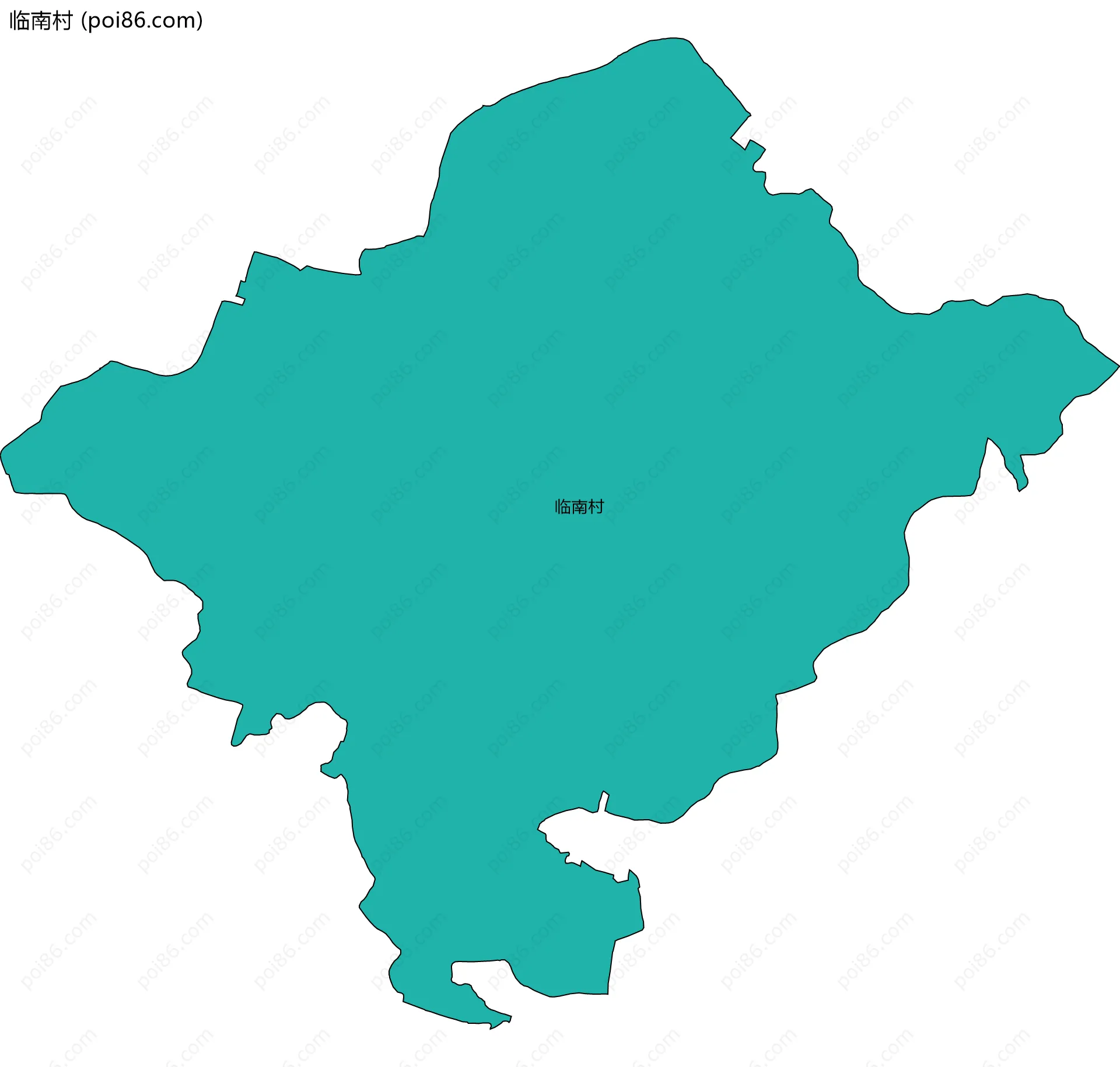 临南村边界地图