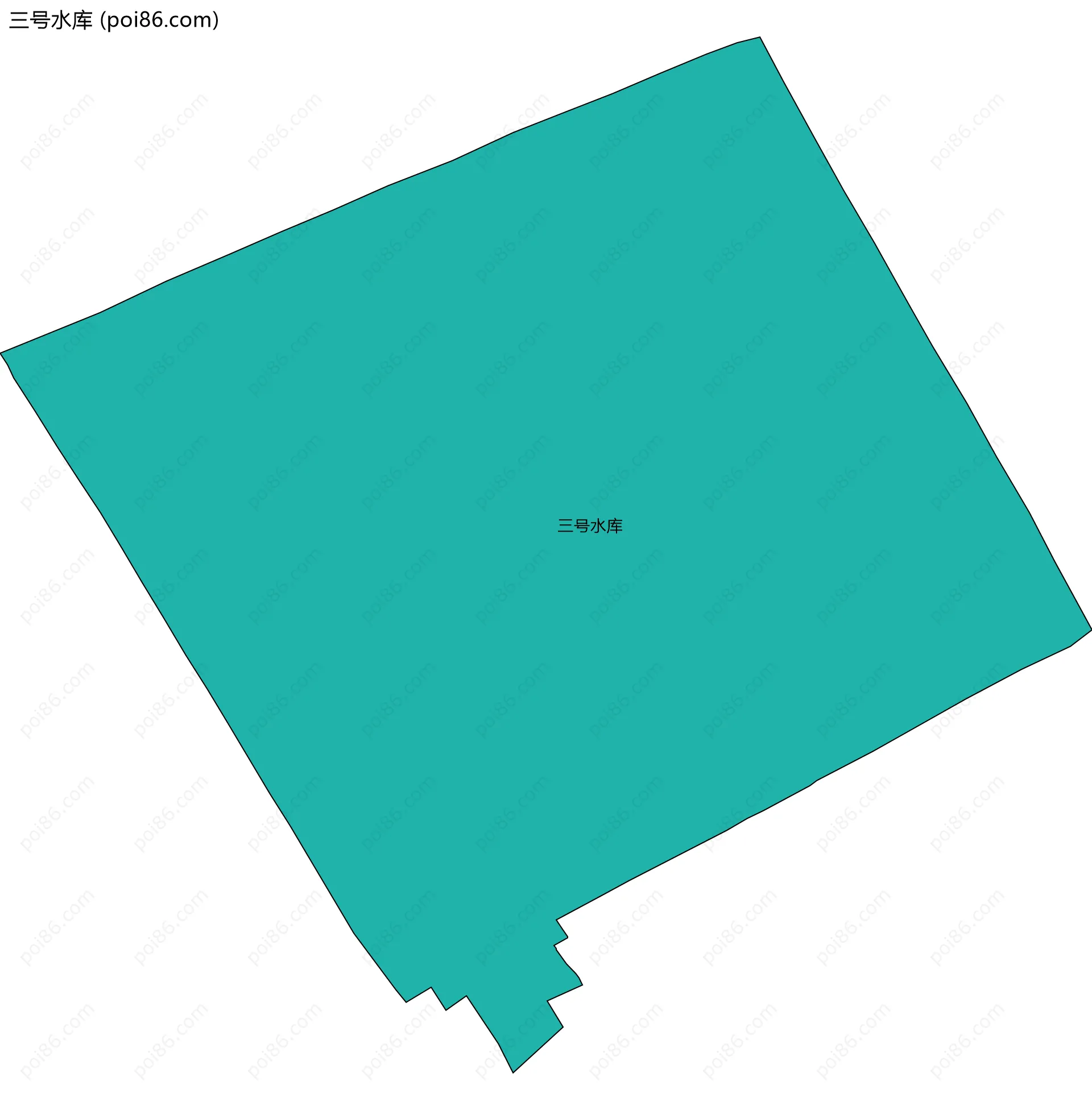 三号水库边界地图