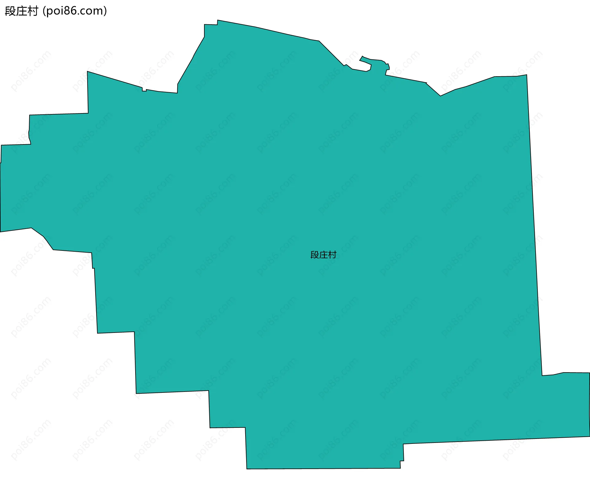 段庄村边界地图