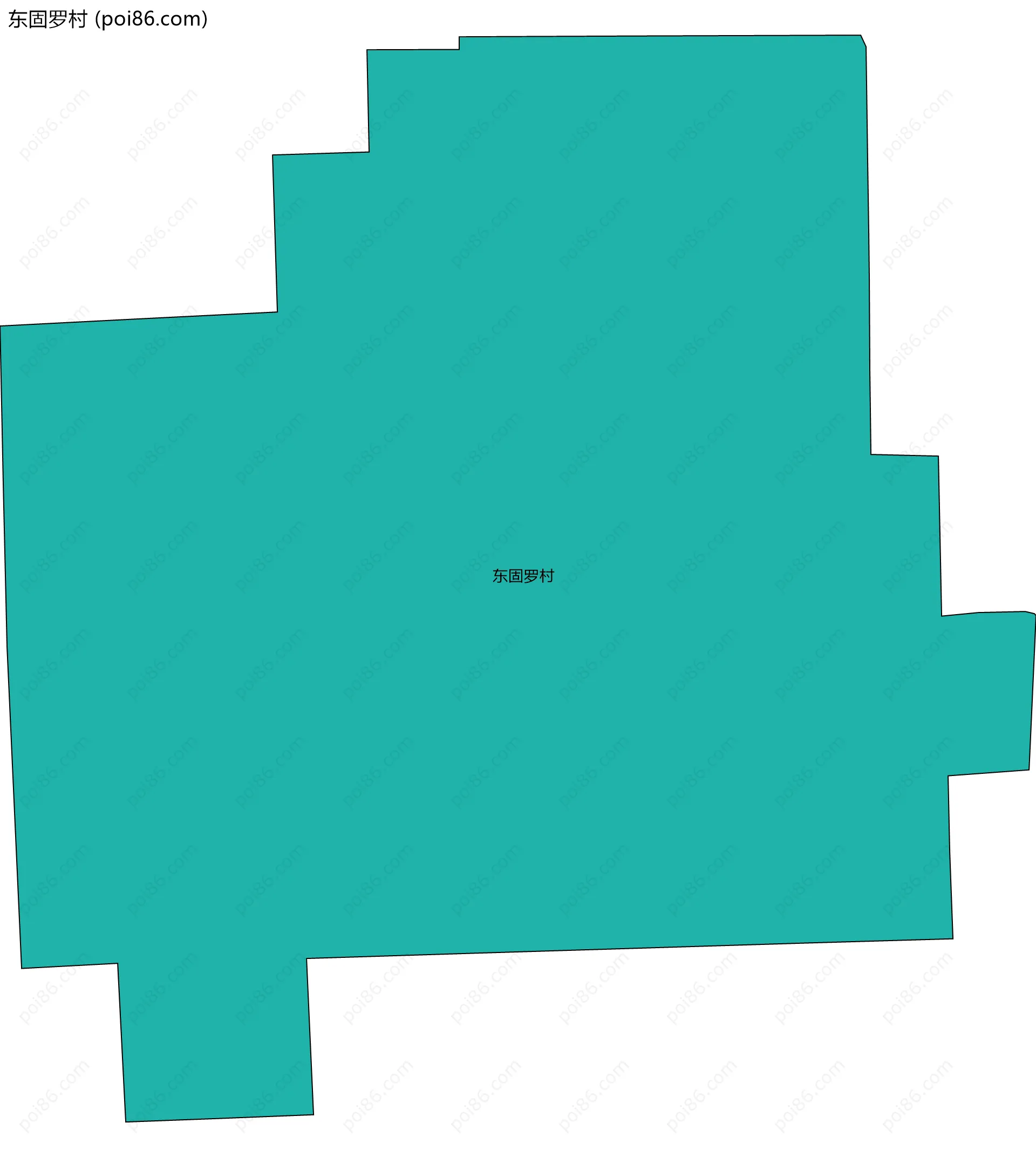 东固罗村边界地图