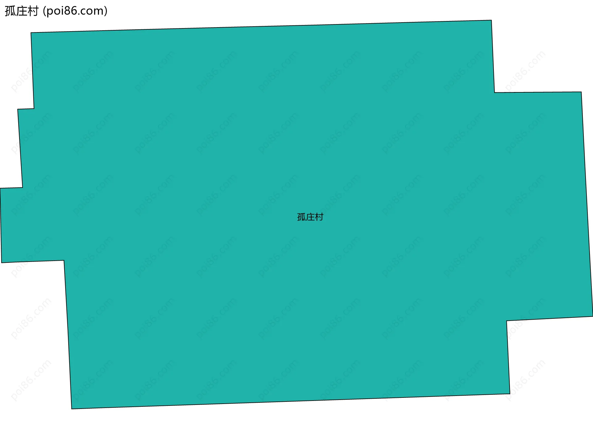 孤庄村边界地图