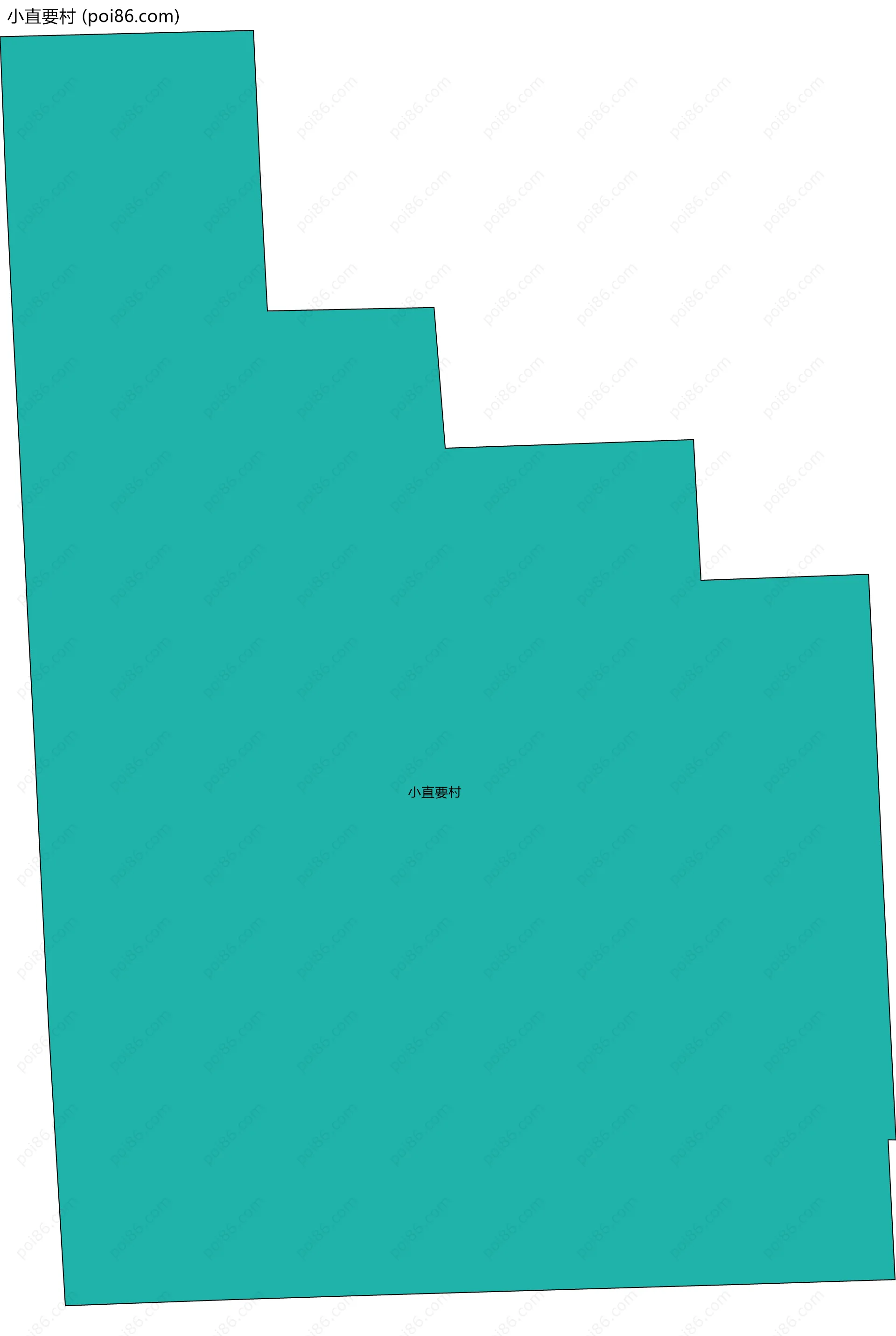 小直要村边界地图