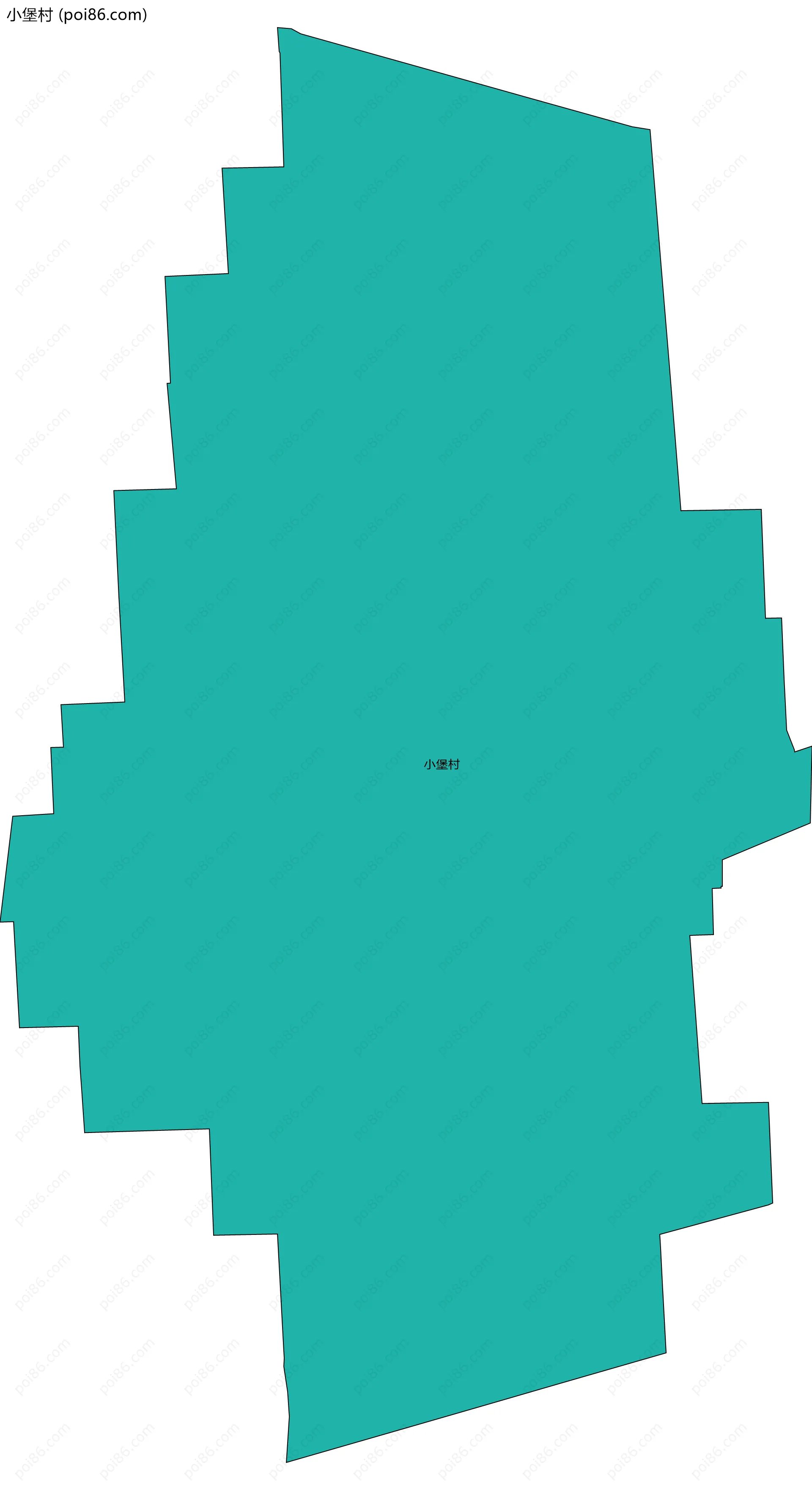 小堡村边界地图