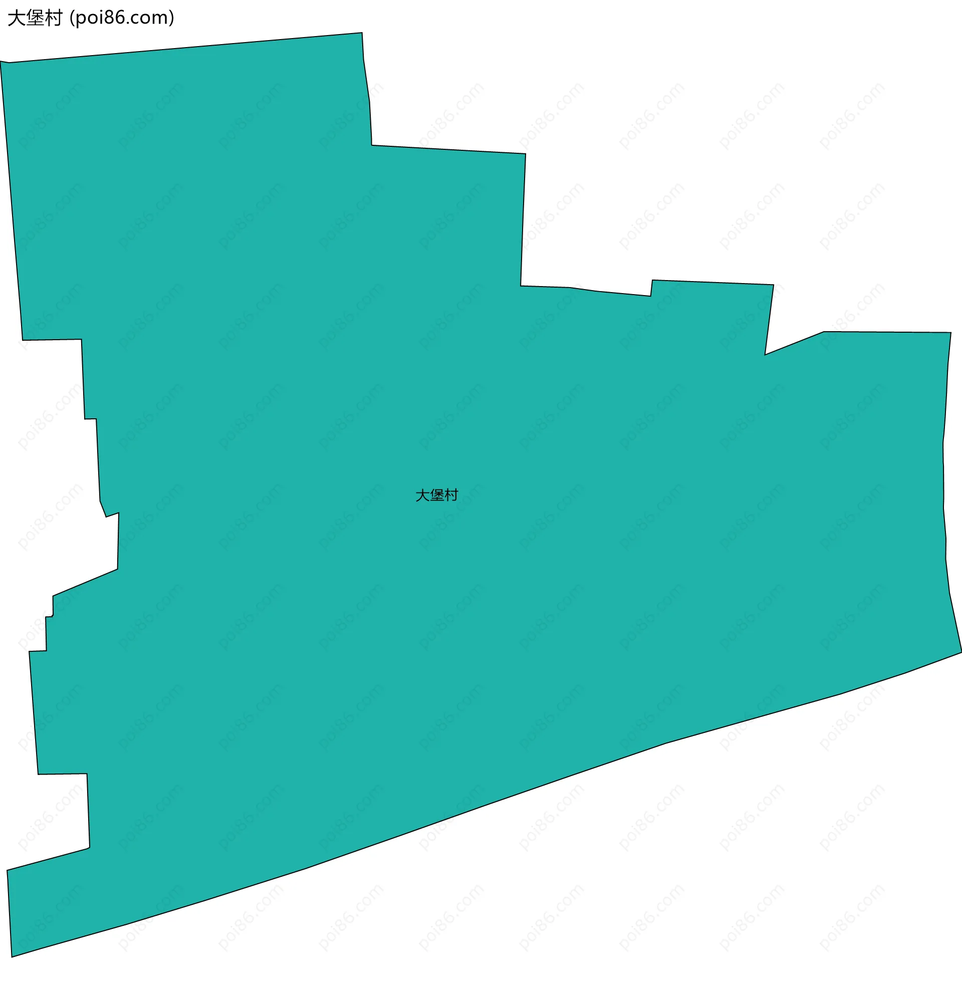 大堡村边界地图