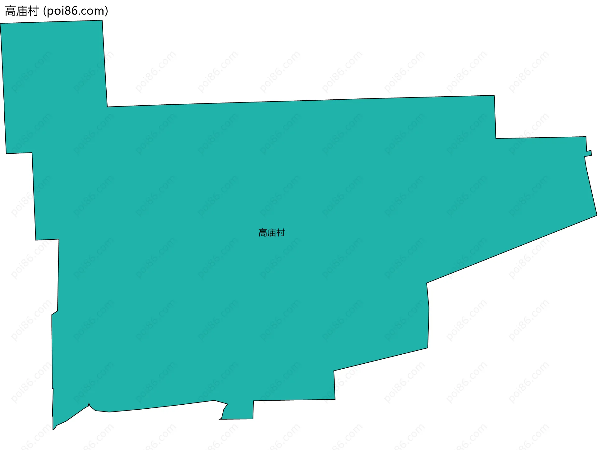 高庙村边界地图