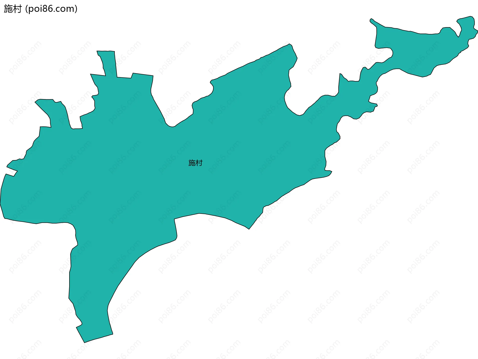 施村边界地图