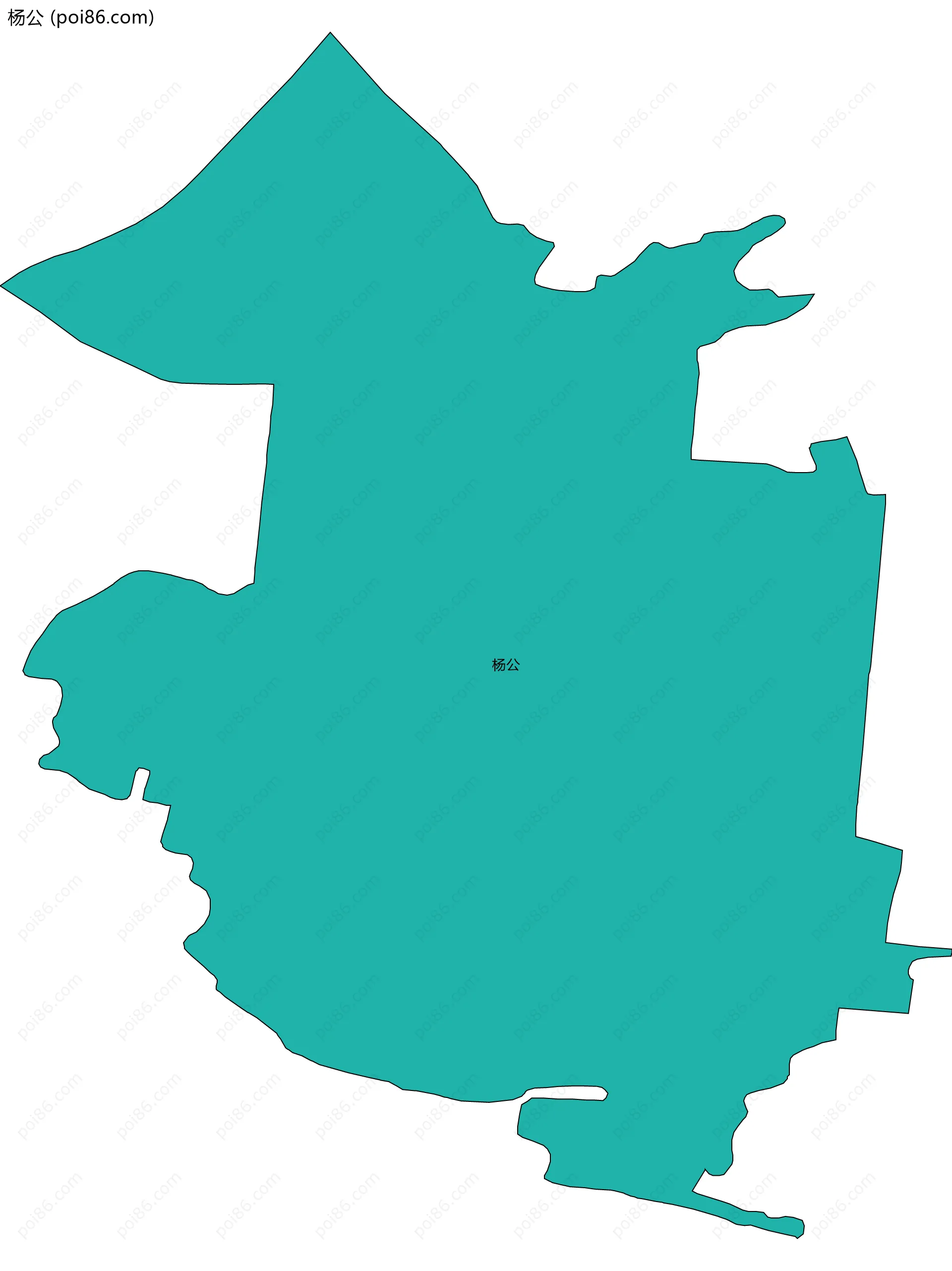 杨公边界地图
