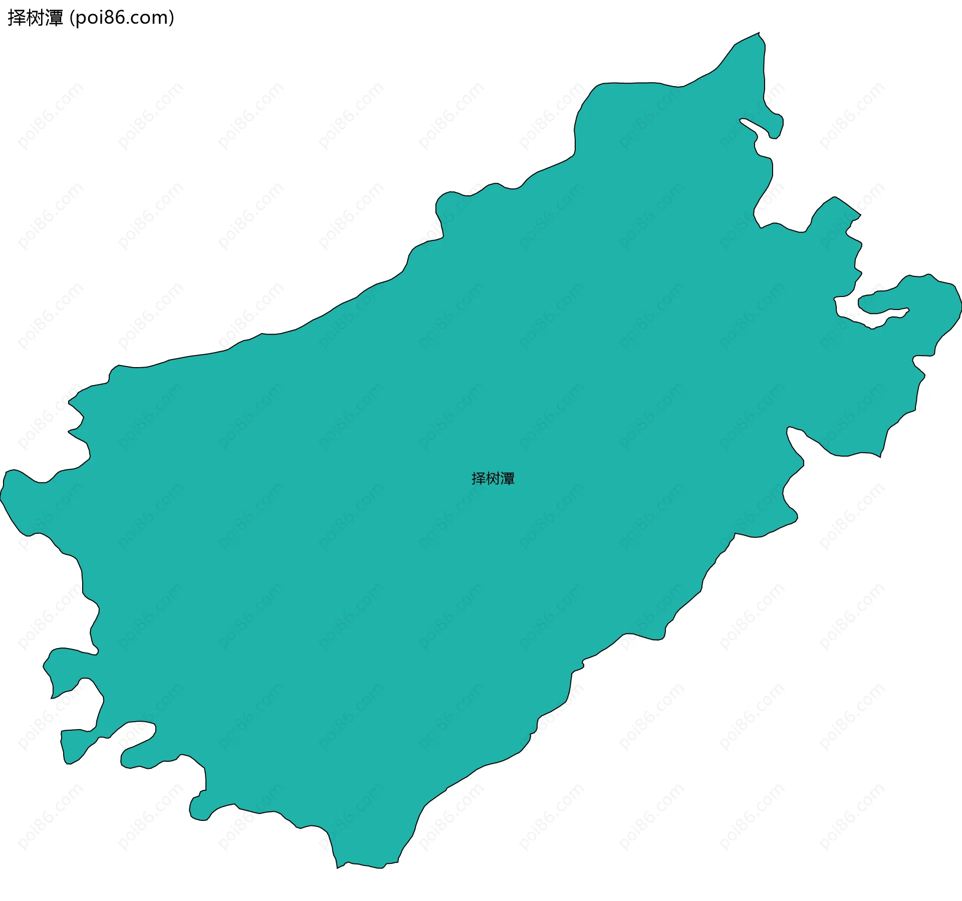 择树潭边界地图