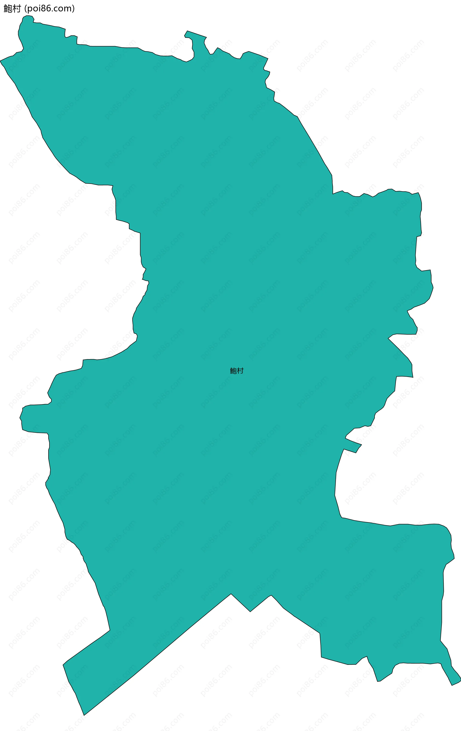 鲍村边界地图