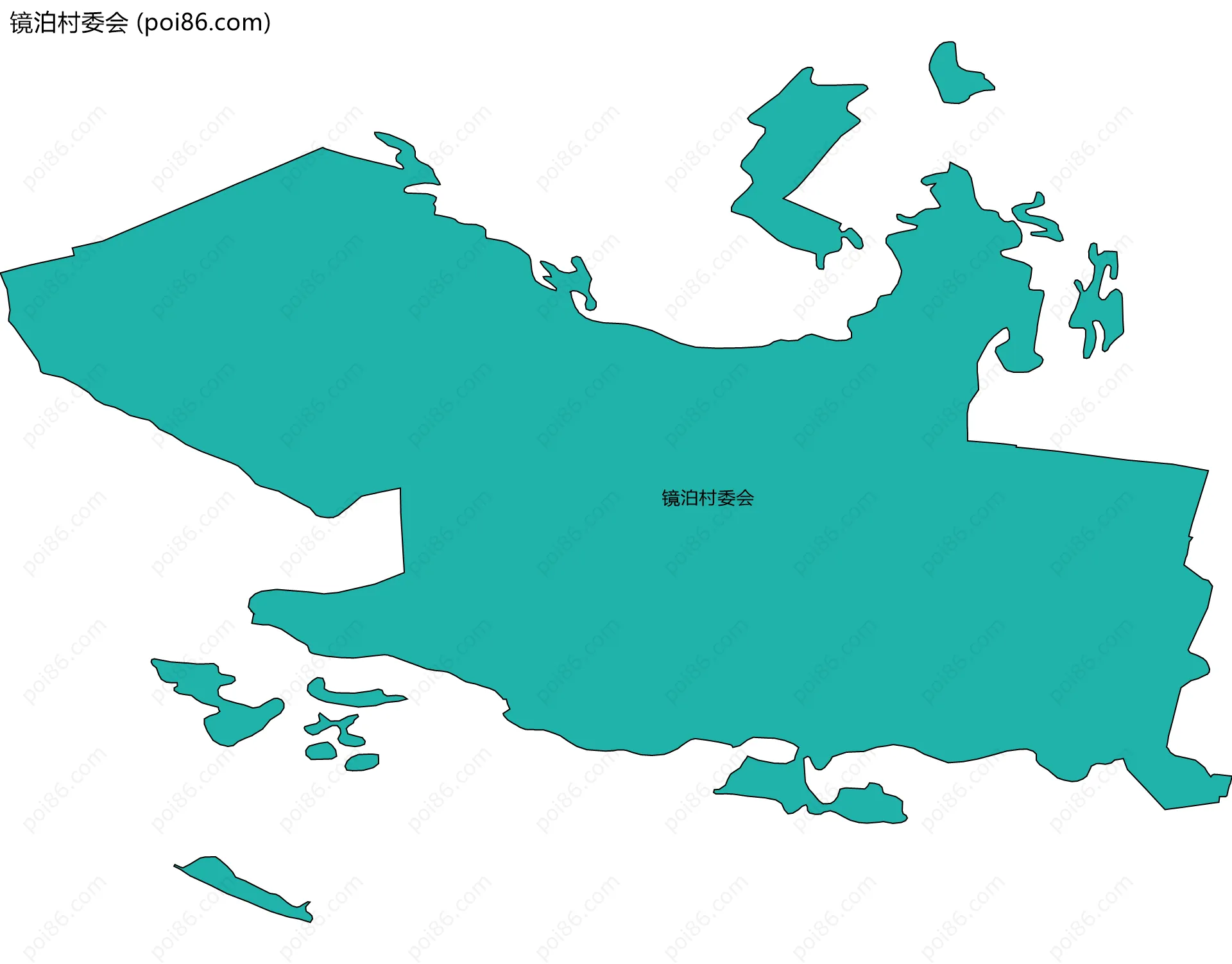镜泊村委会边界地图