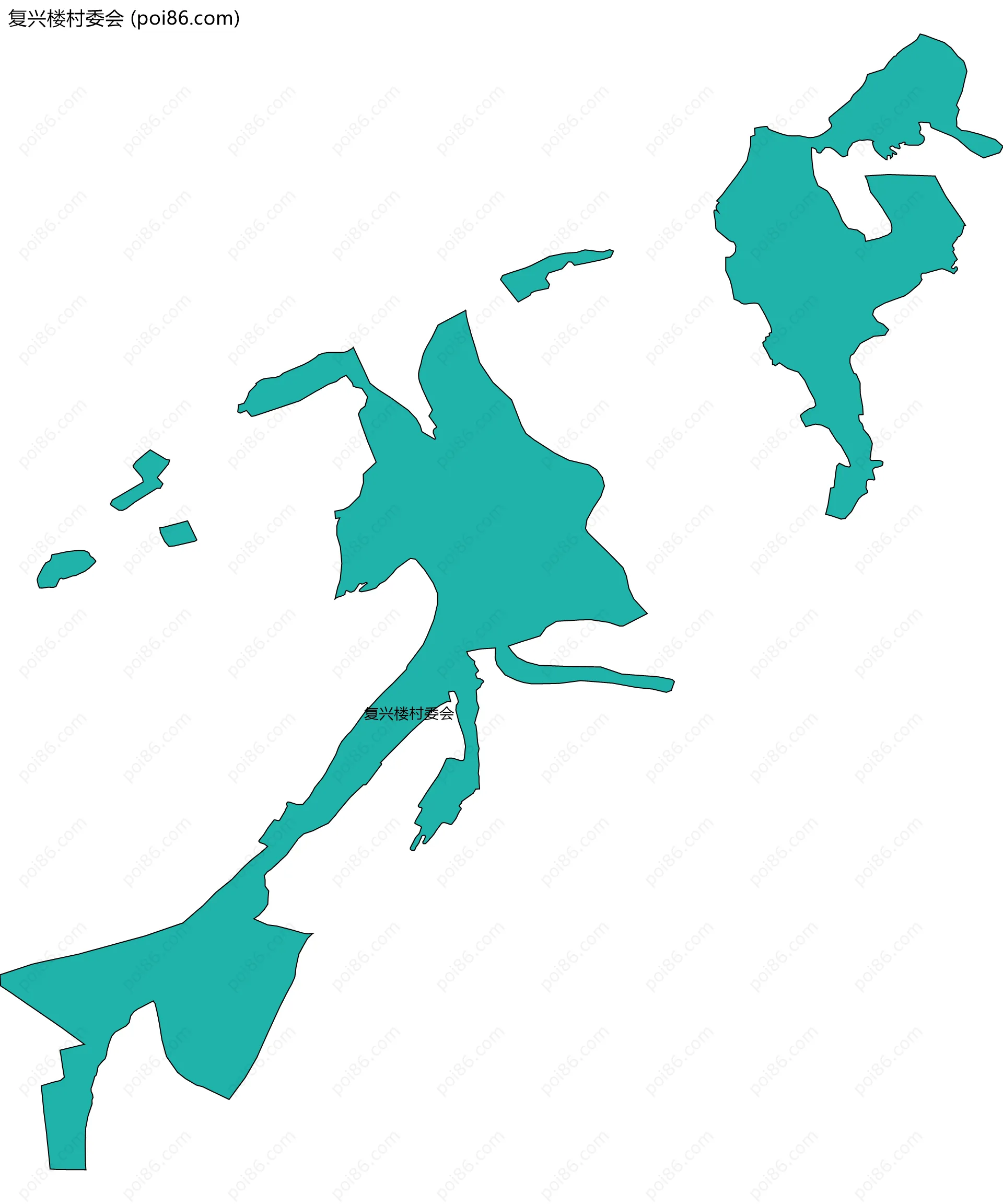 复兴楼村委会边界地图