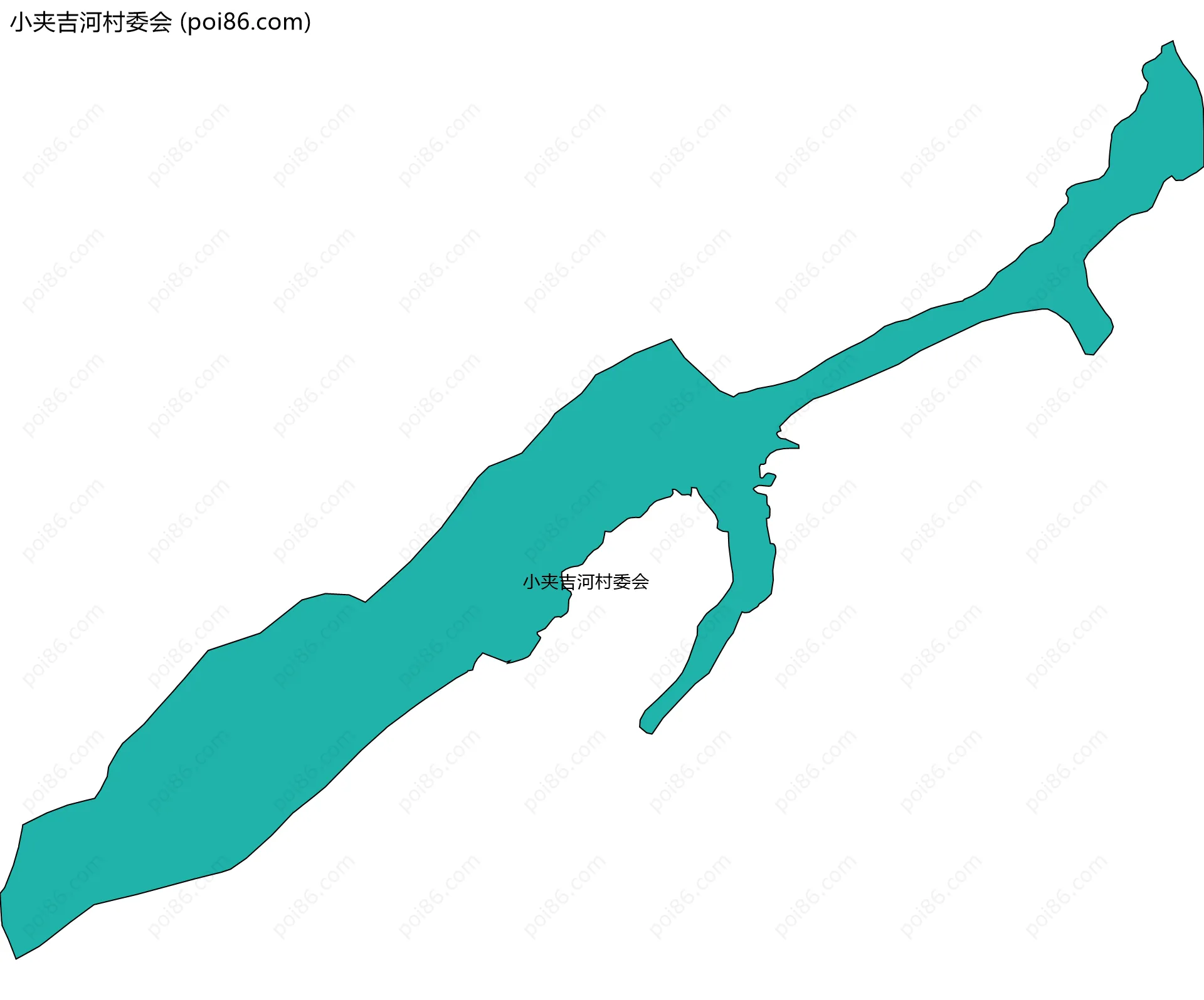 小夹吉河村委会边界地图