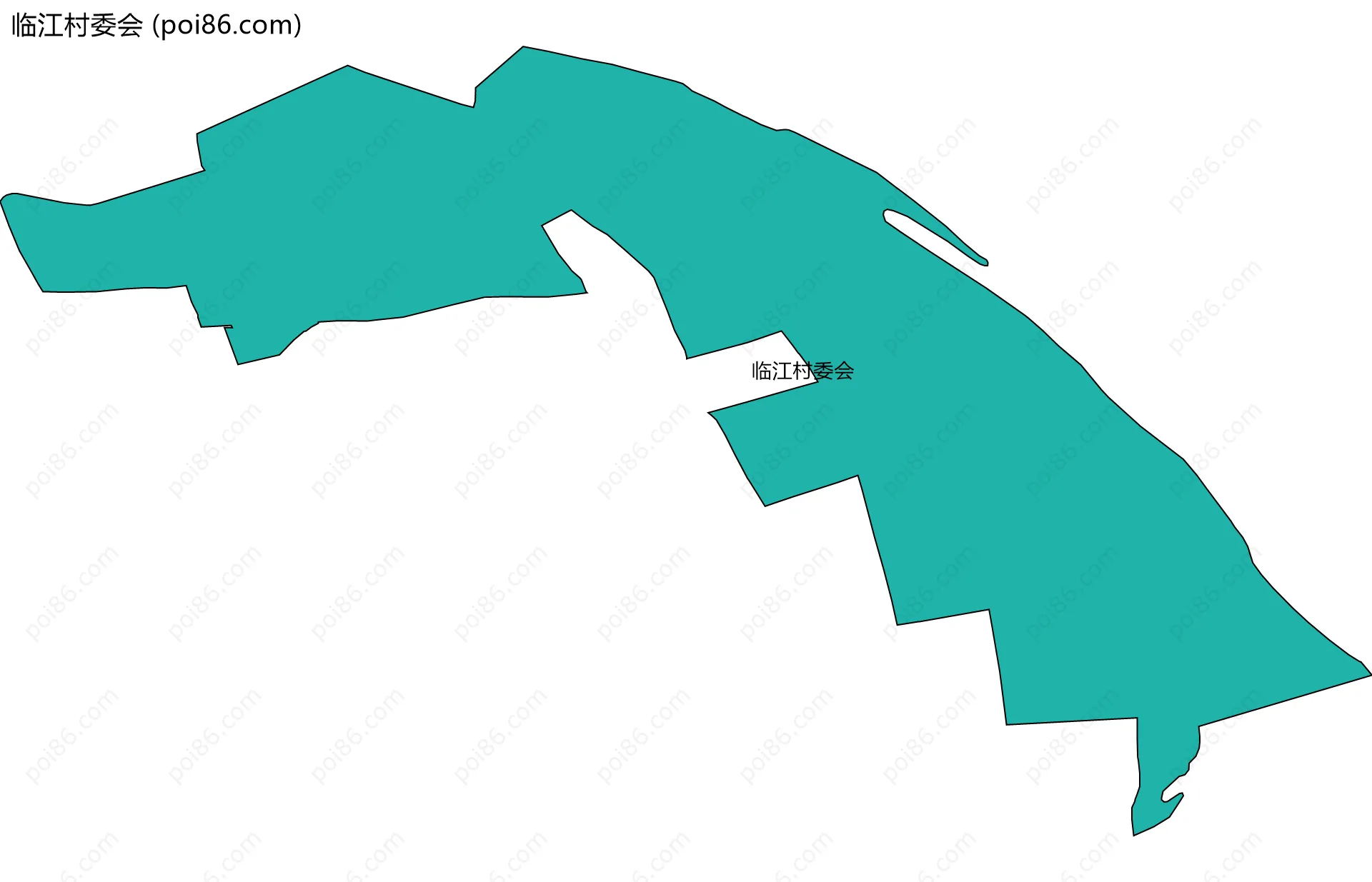 临江村委会边界地图