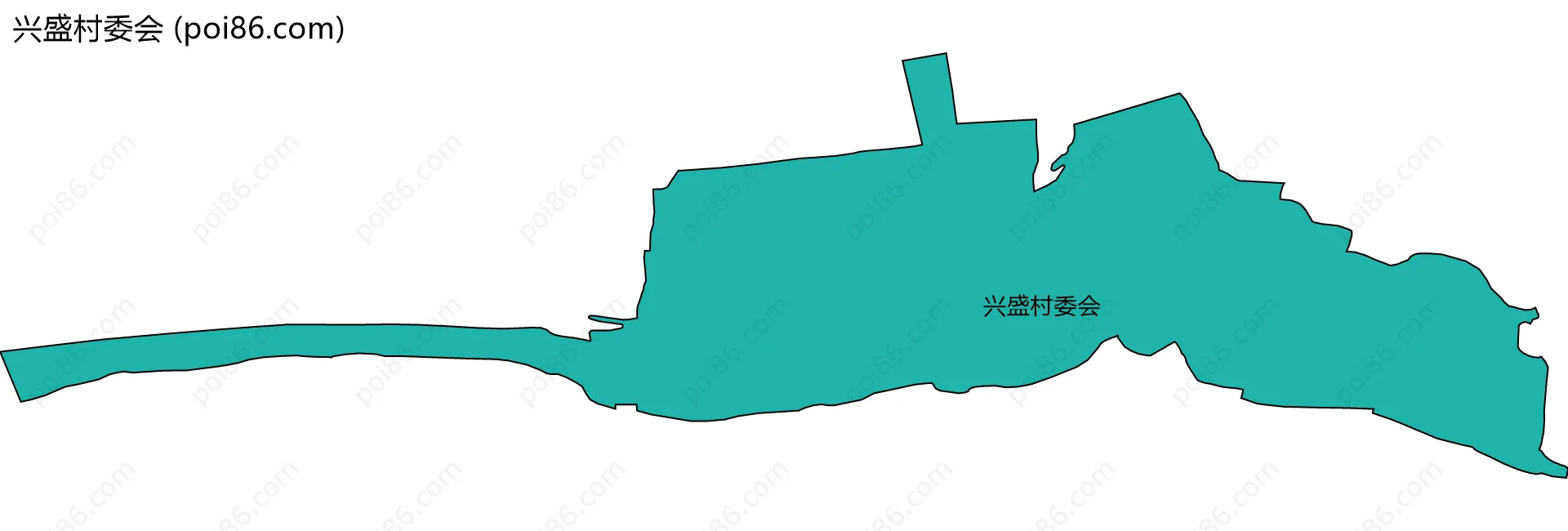 兴盛村委会边界地图